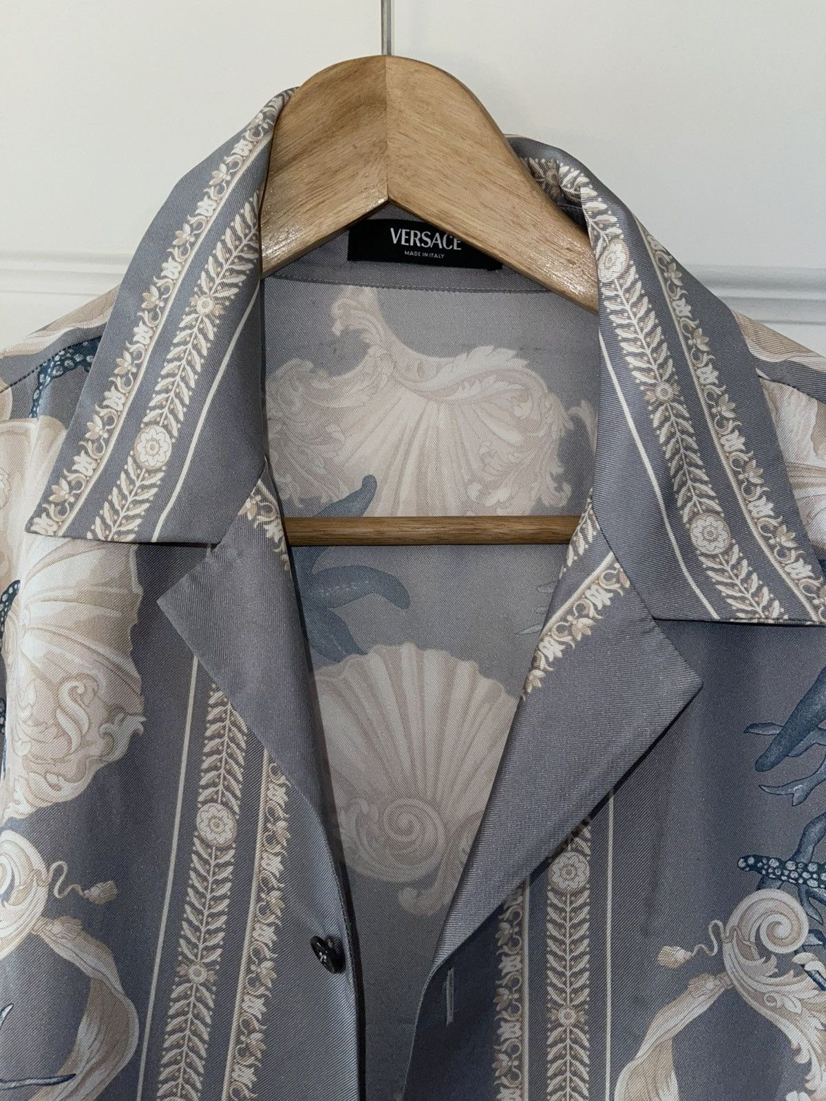 Versace Versace La Coupe des Dieux silk shirt - Blue Size US XL / EU 56 / 4 - 2 Thumbnail