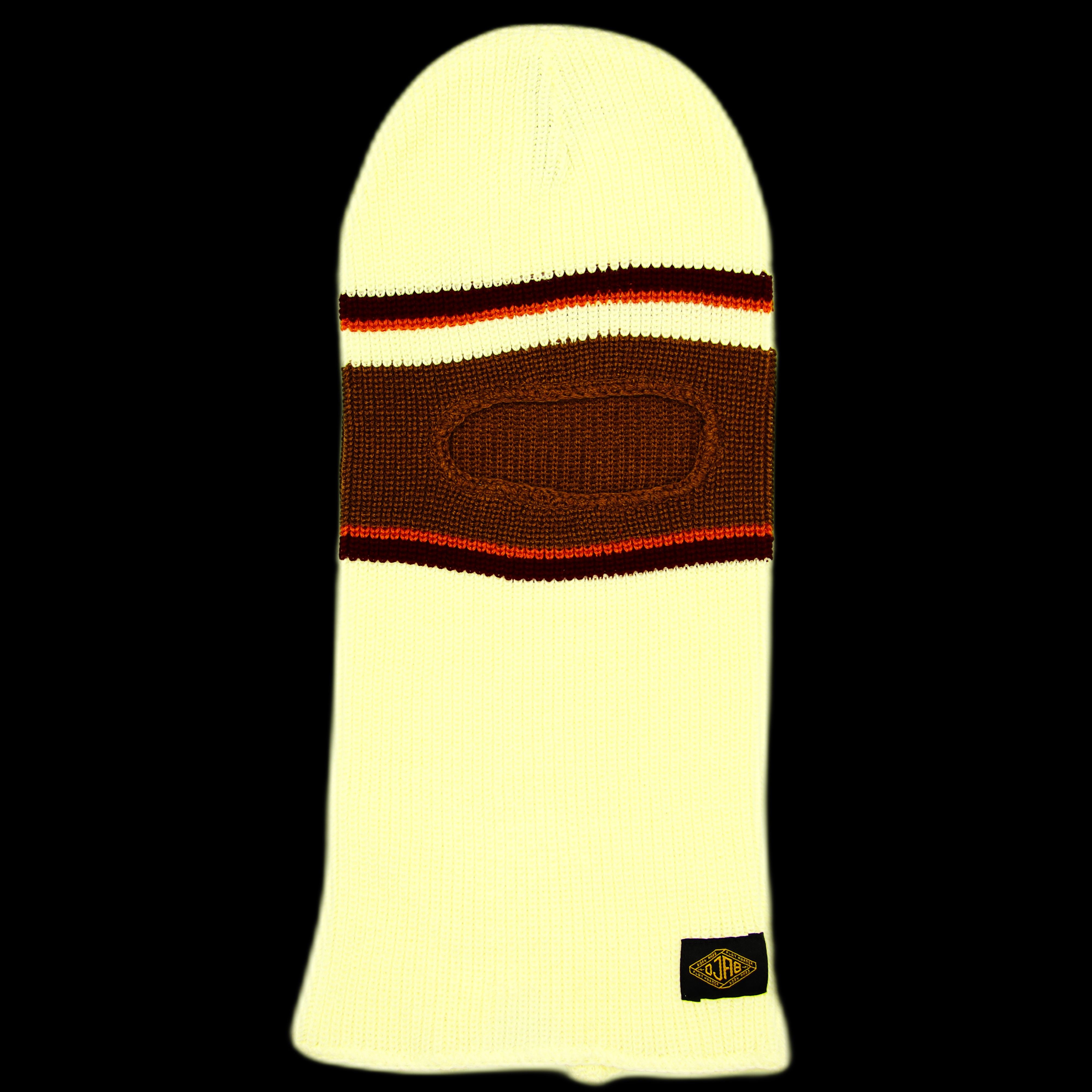 Djab Djab Balaclava White Brown Size ONE SIZE - 1 Thumbnail