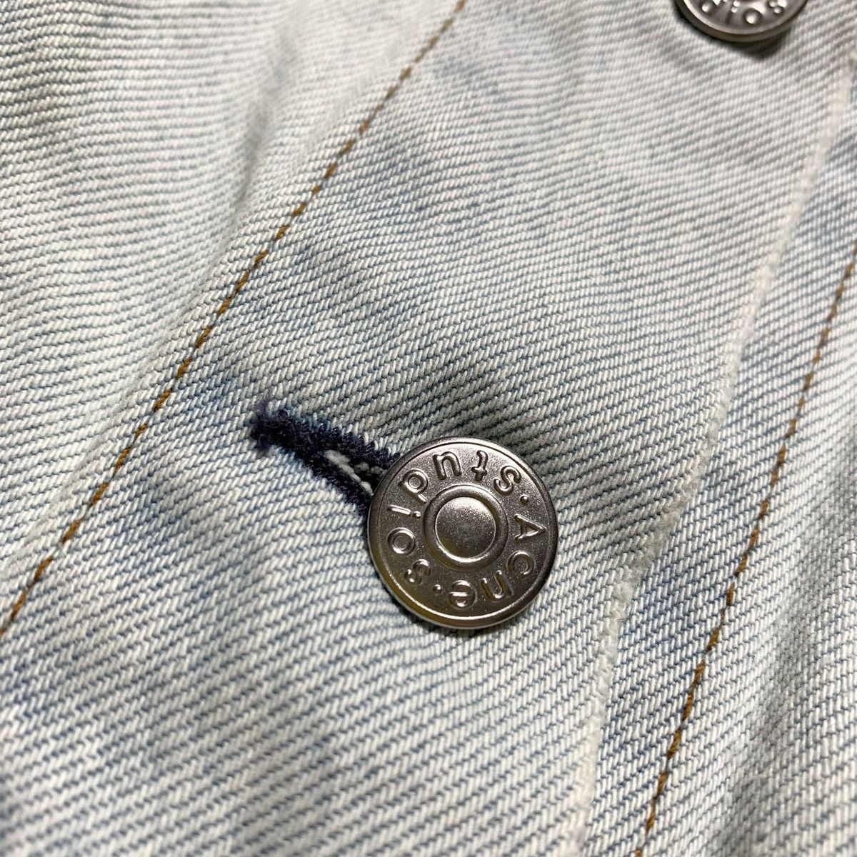 Acne Studios Acne Studios Bla Konst Cliff LT Blue Denim Jacket Size S / US 4 / IT 40 - 8 Thumbnail