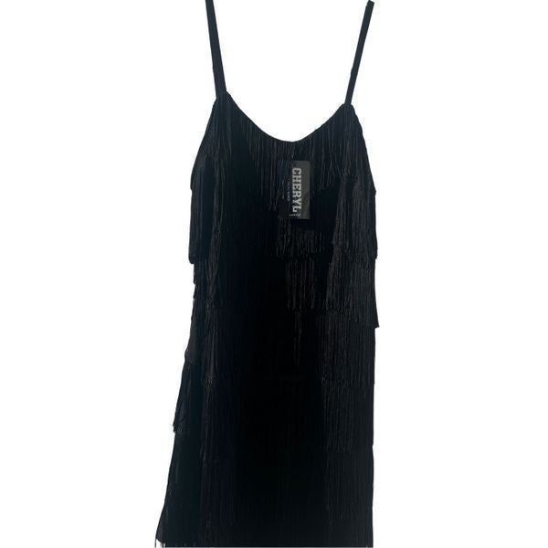 Vintage Vintage style Fringe Detail Cami Bodycon Dress size L Size L / US 10 / IT 46 - 7 Thumbnail