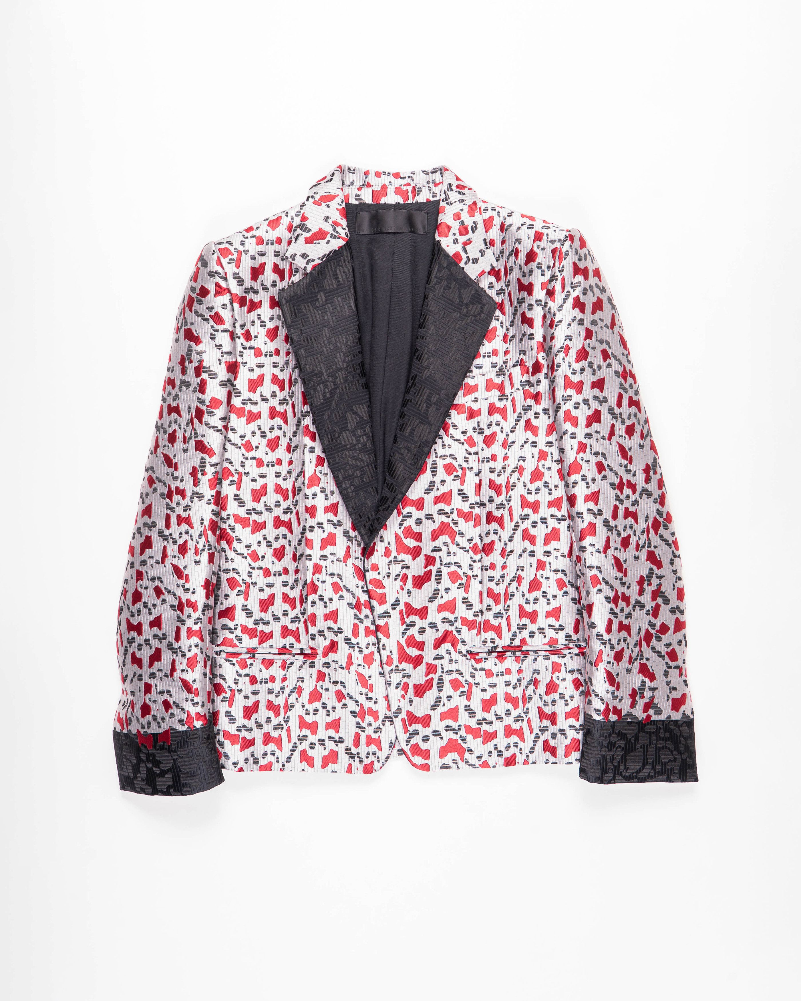 Haider Ackermann FW19 Marvel Blood Silk Blazer Size XS / US 0-2 / IT 36-38 - 1 Thumbnail