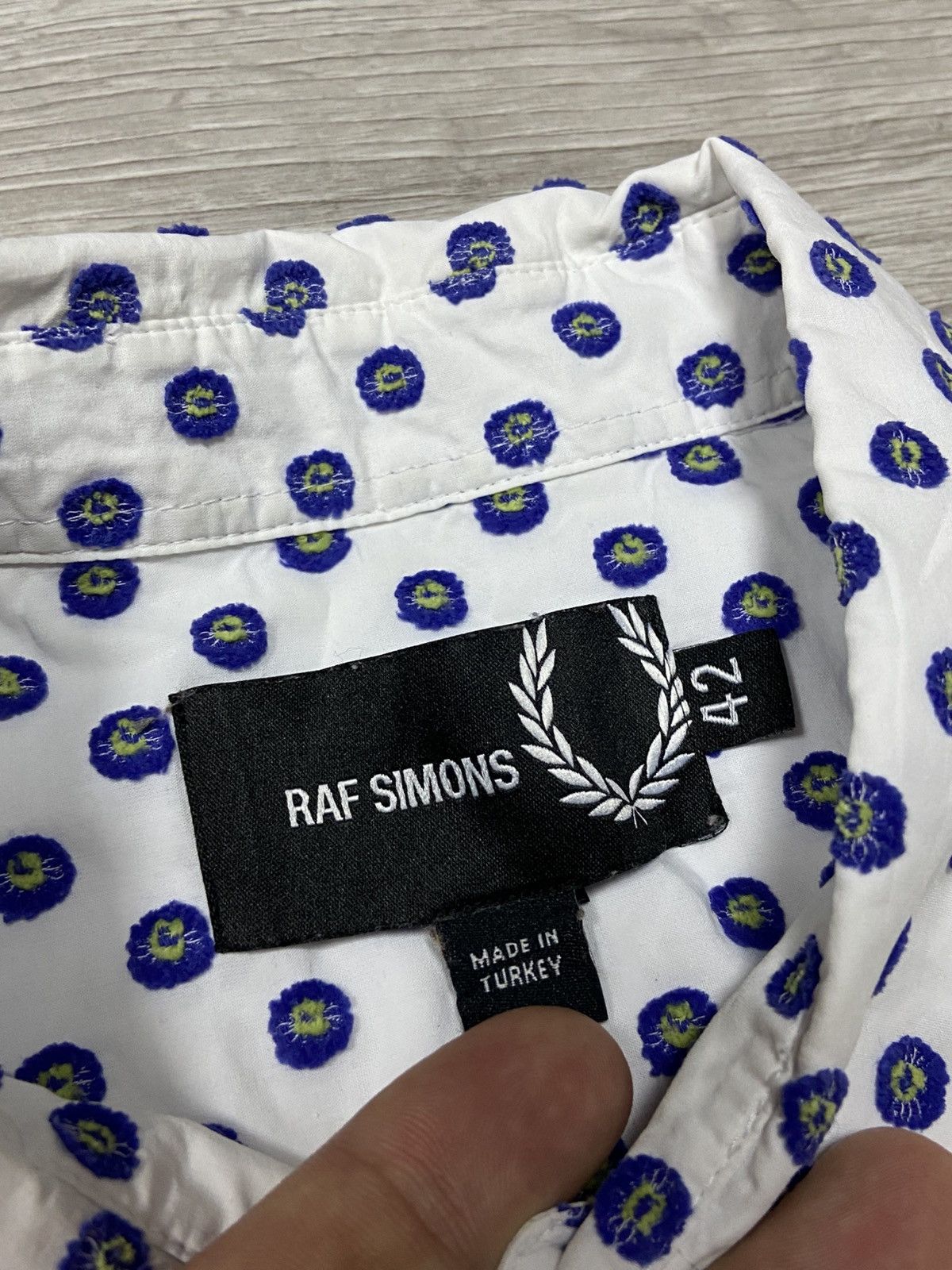 Fred Perry × Raf Simons Fred Perry x Raf Simons flowers 🌺 Shirt Grey Size US S / EU 44-46 / 1 - 6 Thumbnail