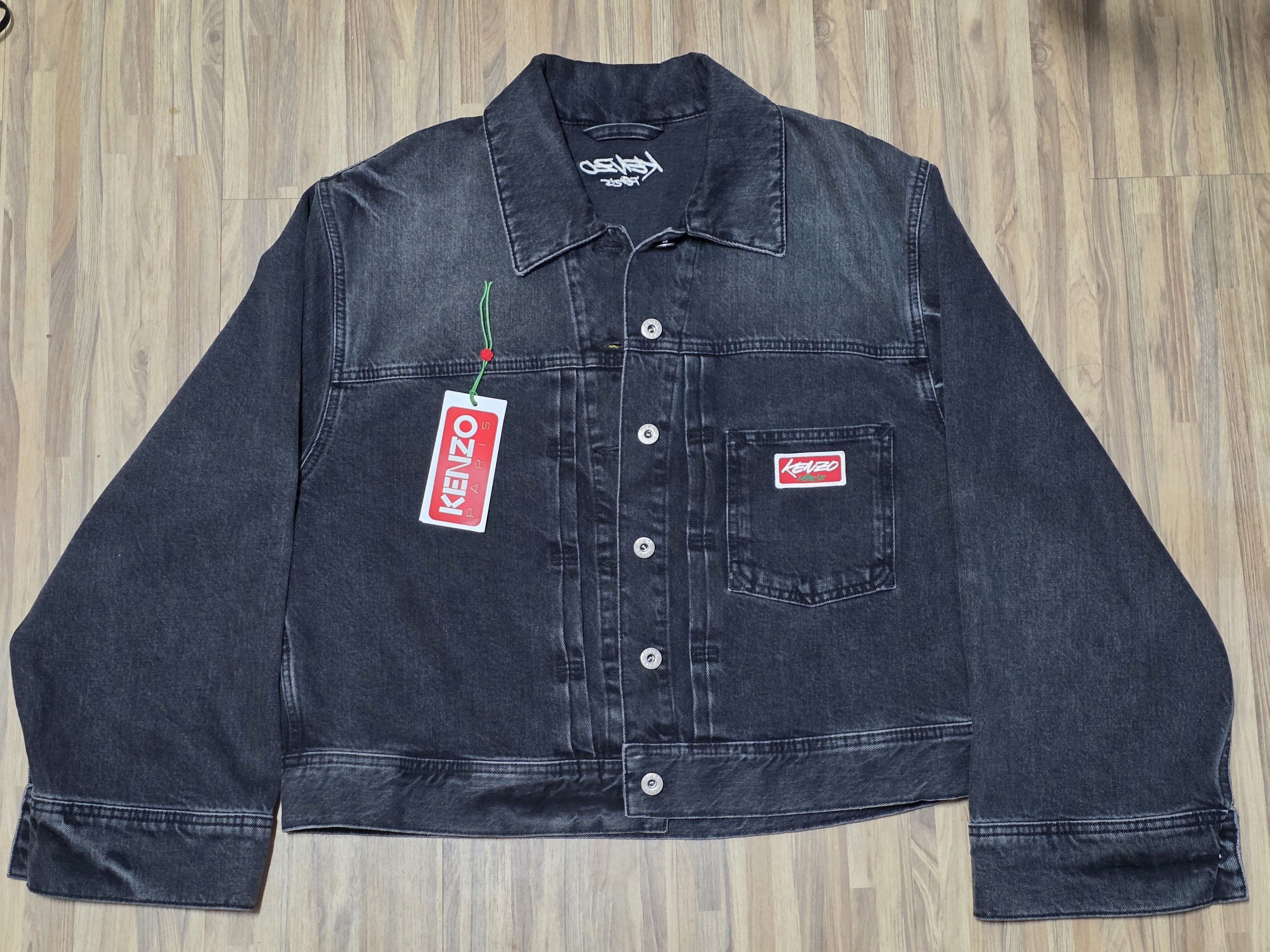 Kenzo Kenzo x Futura 2000 Boke Flower Black Denim Jacket Size US M / EU 48-50 / 2 - 5 Thumbnail