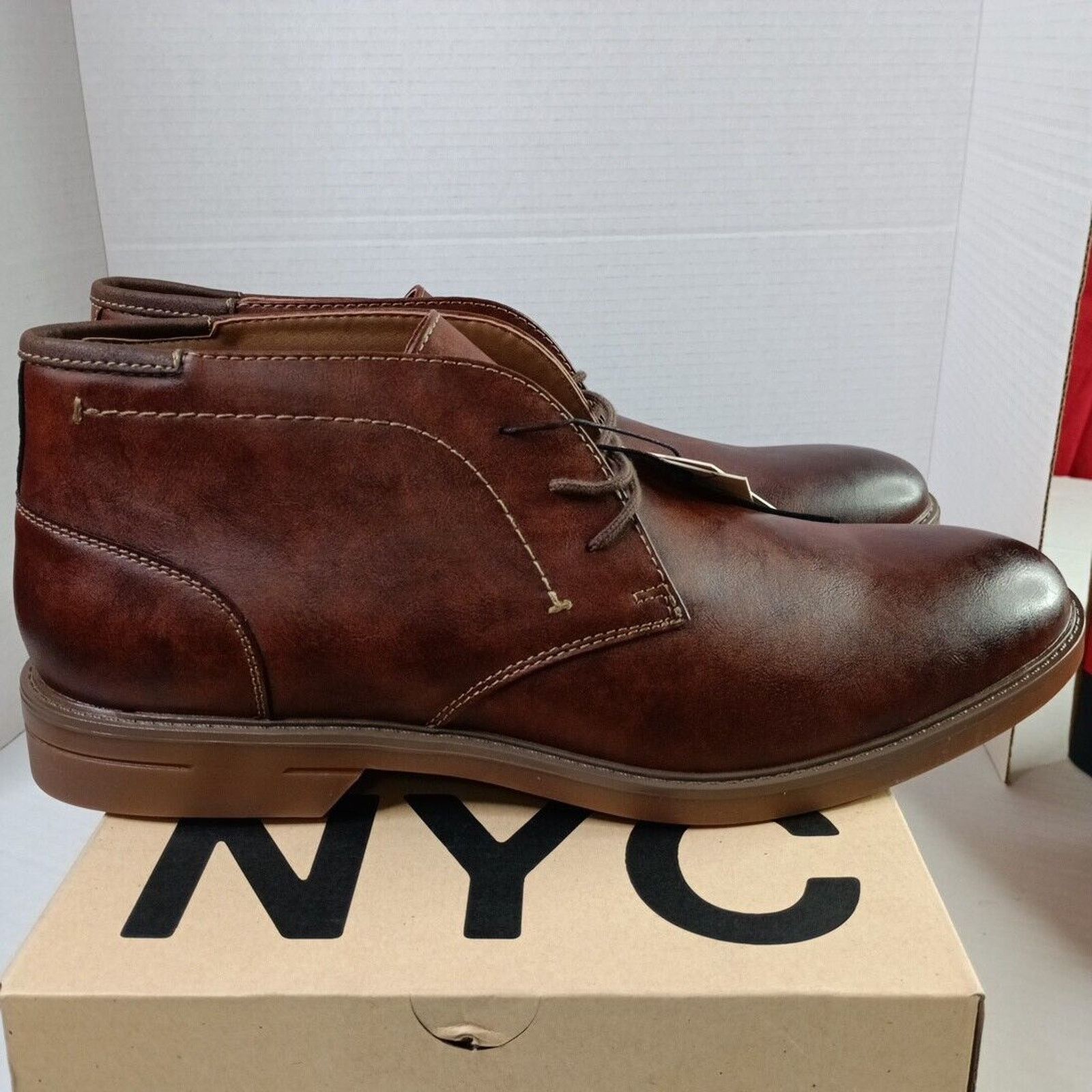 Steve Madden Madden NYC Men’s Adam Chukka Dress Boots Brown Size 13 Size US 13 / EU 46 - 2 Thumbnail