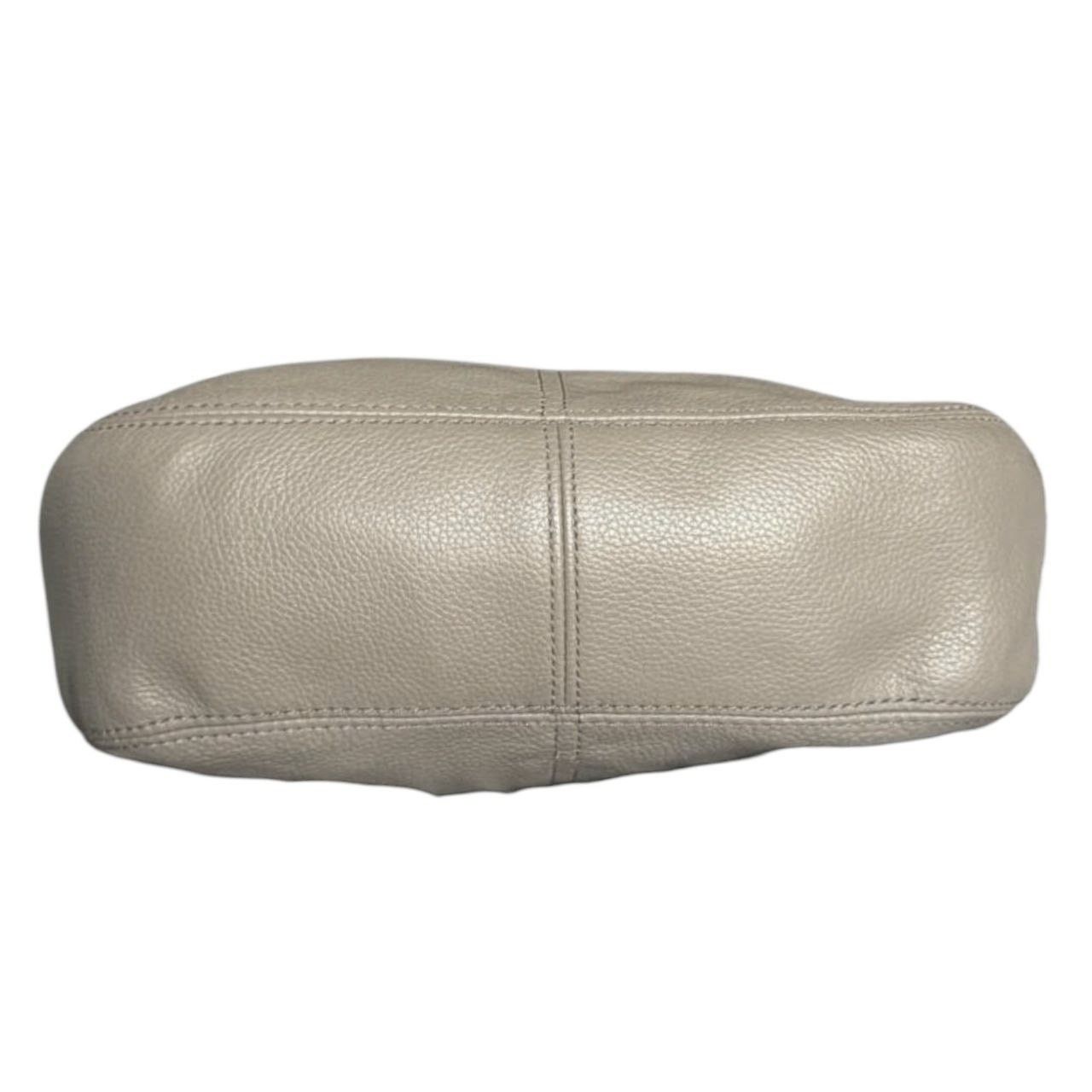 Brighton Brighton Tan/Gray Leather Shoulder Bag Purse Size ONE SIZE - 5 Thumbnail