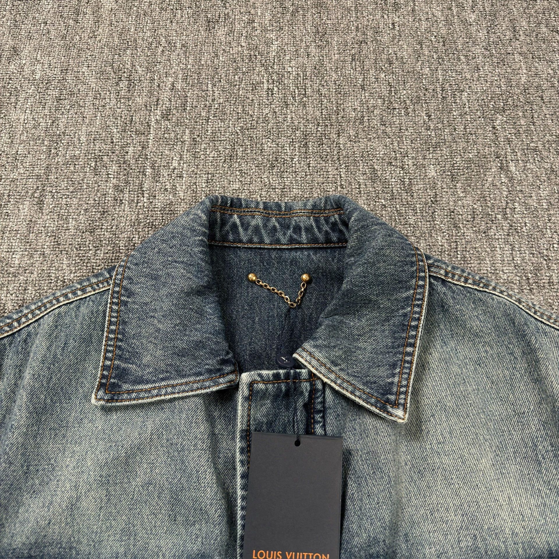 Louis Vuitton LV Dark Blue All-over Logging Denim Jacket Size US M / EU 48-50 / 2 - 3 Thumbnail
