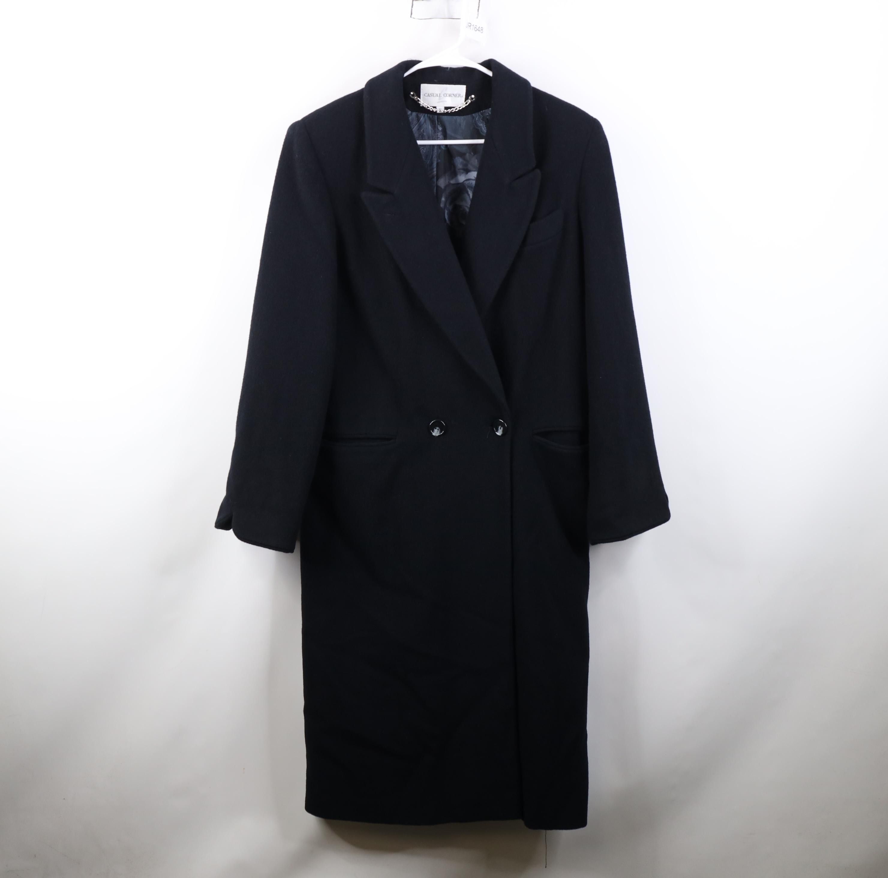 Vintage Vintage 90s Streetwear Trench Coat Overcoat Jacket Black Size M / US 6-8 / IT 42-44 - 1 Thumbnail