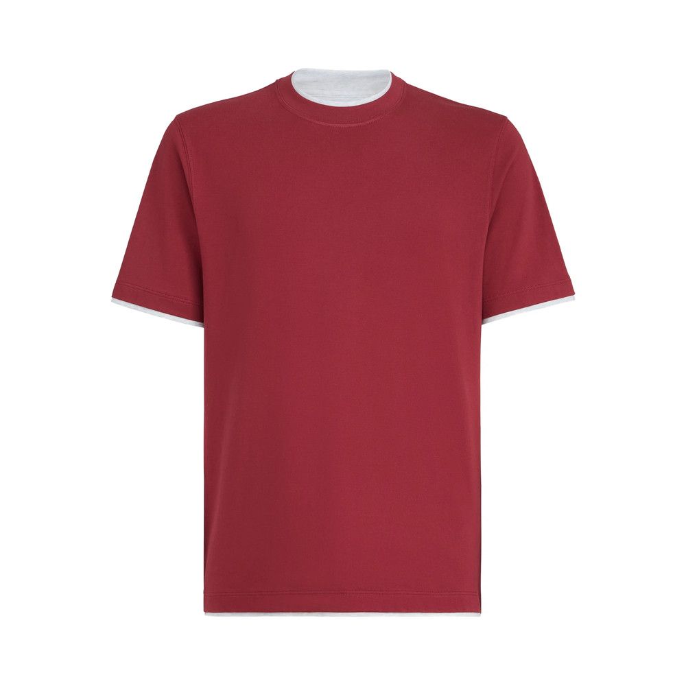 Brunello Cucinelli Brunello Cucinelli RED T-Shirts & Vests - T-Shirts Size US S / EU 44-46 / 1 - 1 Thumbnail