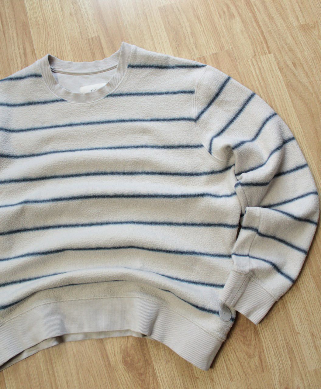 Folk 🔥 Folk Oversized Striped Fleece Sweatshirt Pullover Sweater Size US S / EU 44-46 / 1 - 2 Thumbnail