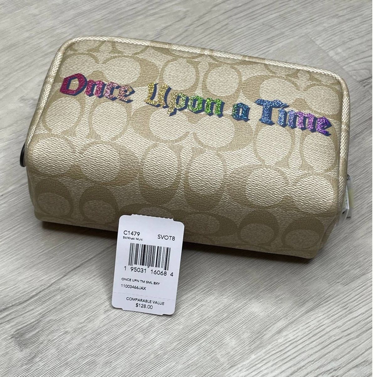 Coach Coach Small Boxy Makeup bag In Signature W/ Once Upon A Time Size ONE SIZE - 3 Thumbnail