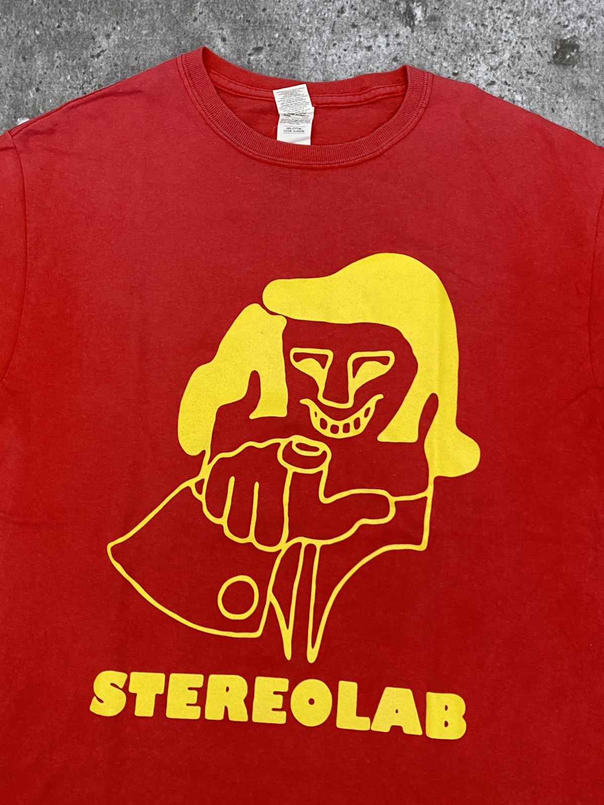 Band Tees Stereolab cliff red t-shirt Size US M / EU 48-50 / 2 - 2 Thumbnail