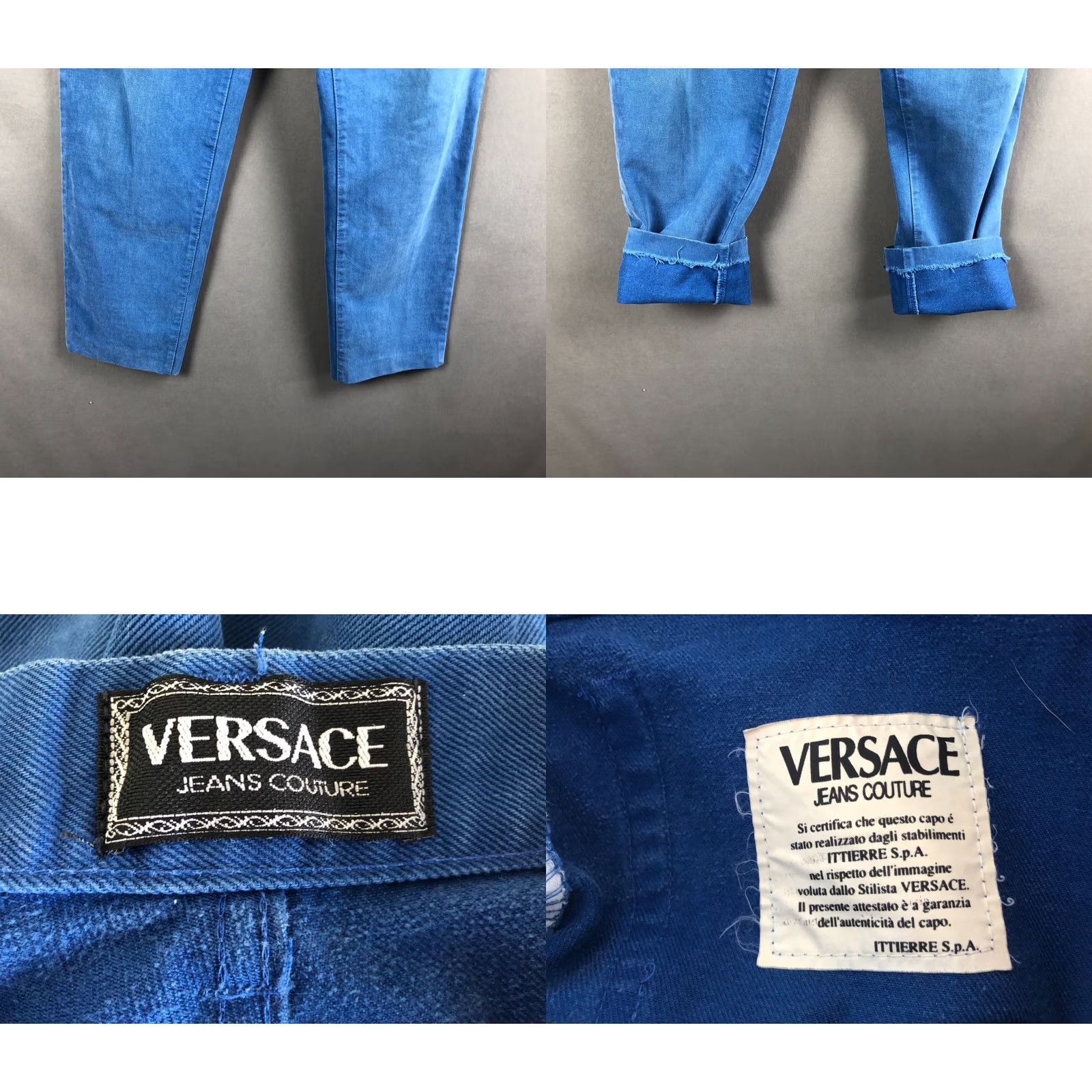 Versace Jeans Couture Versace Jeans Couture Jeans Denim Blue Women Size 34 48 Regular 100% Cotton Pockets Logo Patch Classic Vintage: No Size 24" / US 00 / IT 34 - 9 Thumbnail