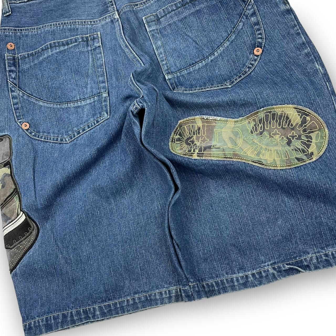 Designer Men's Blue Shorts Size US 35 - 2 Thumbnail