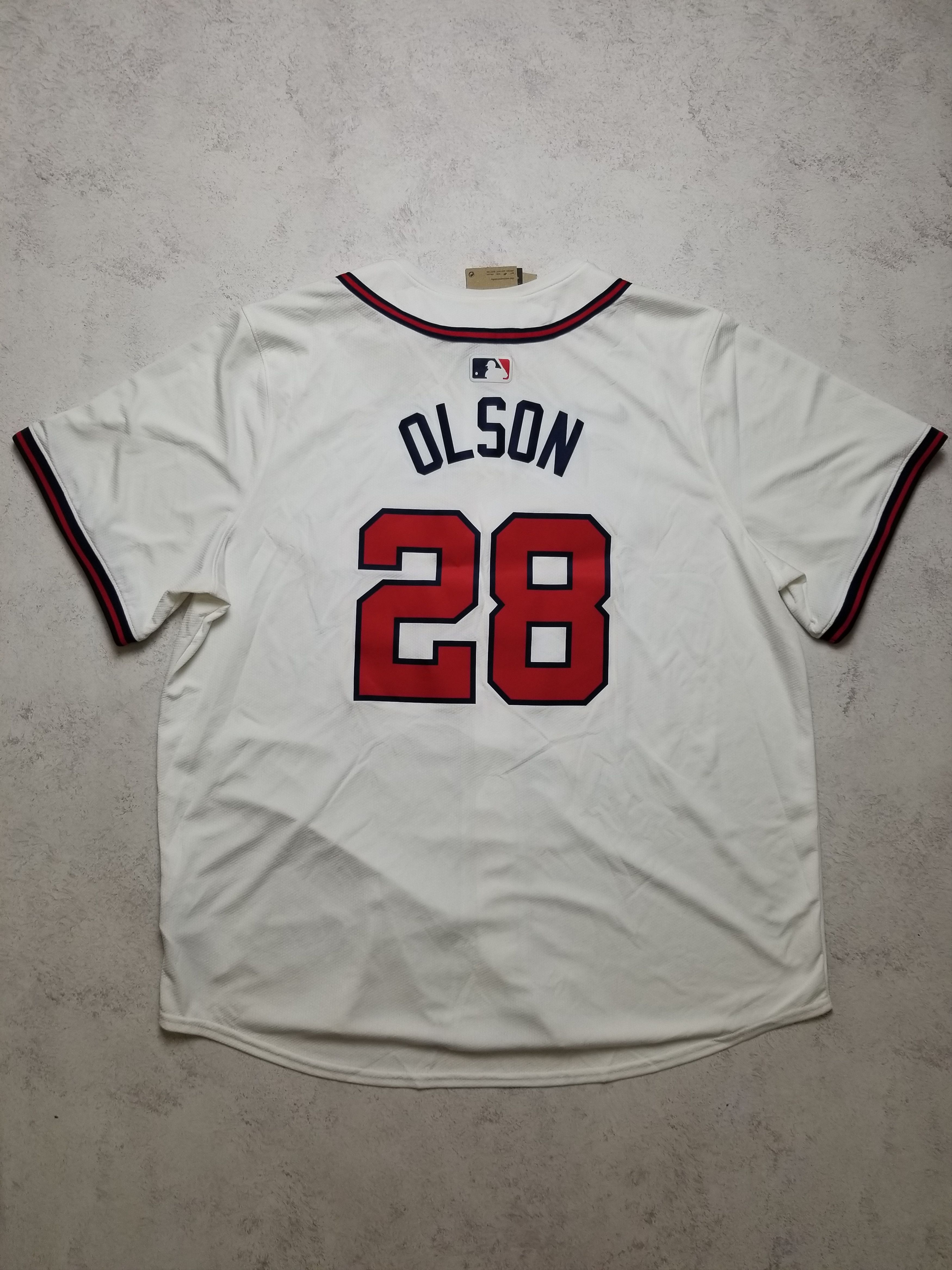 Nike New Nike Atlanta Braves Matt Olson #28 Jersey Size US XXL / EU 58 / 5 - 2 Thumbnail