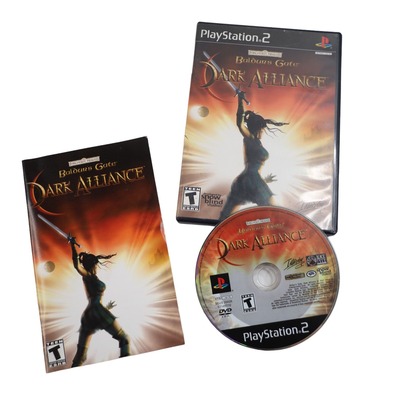 Playstation × Vintage Vintage PlayStation 2 Baldurs Gate Dark Alliance Video Game Size ONE SIZE - 1 Thumbnail