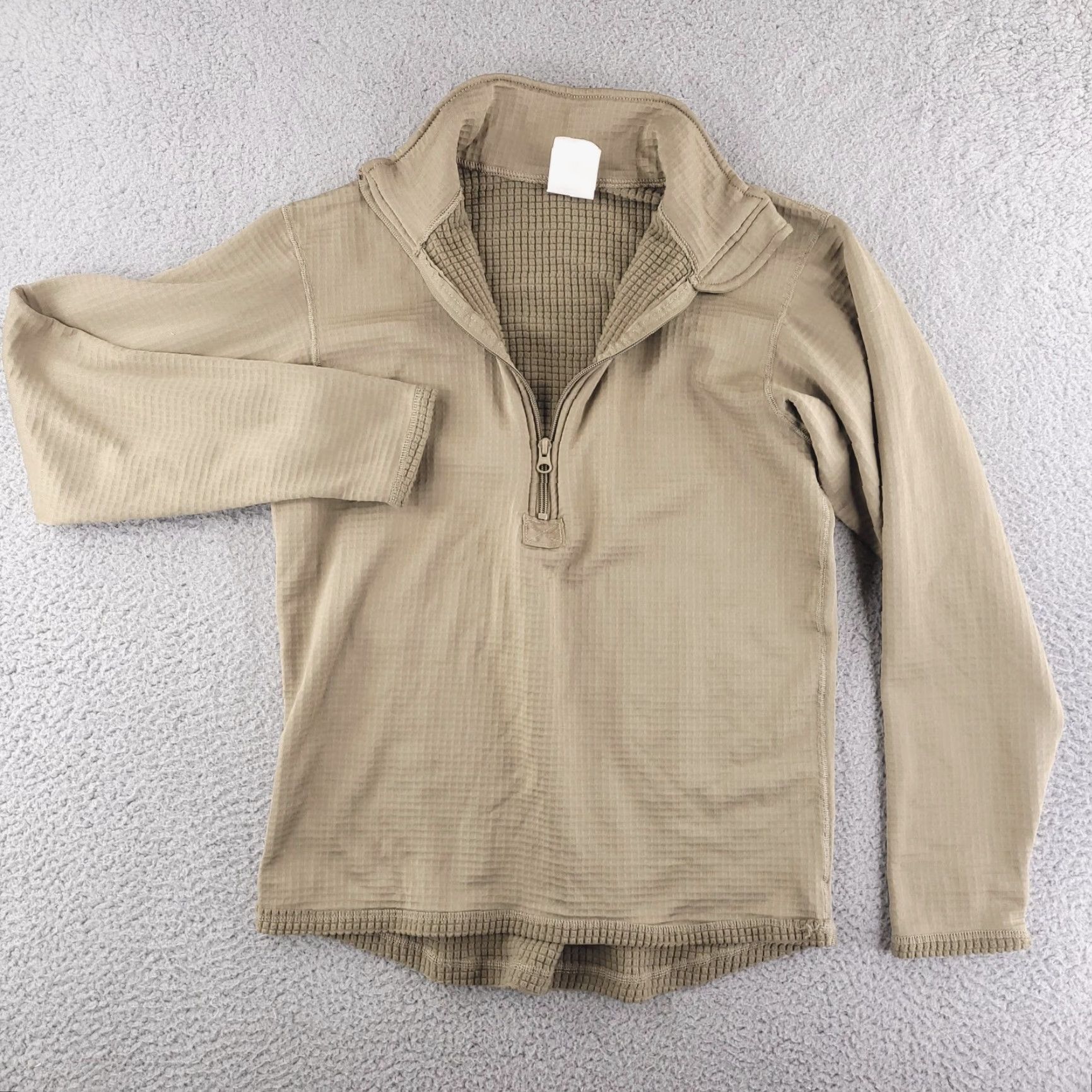 Vintage Milliken Shirt Mens Small Thermal Mid Weight Brown Quarter Zip Sweater Pullover Size US S / EU 44-46 / 1 - 6 Thumbnail