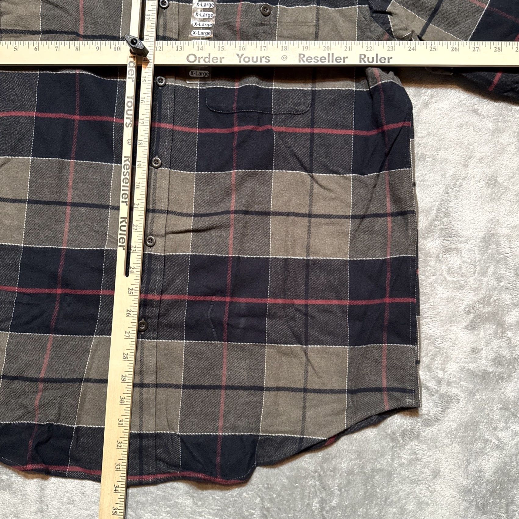 Orvis Orvis Shirt Mens XL Gray Blue Red Flannel Pockets Outdoor Classic Size US XL / EU 56 / 4 - 5 Thumbnail