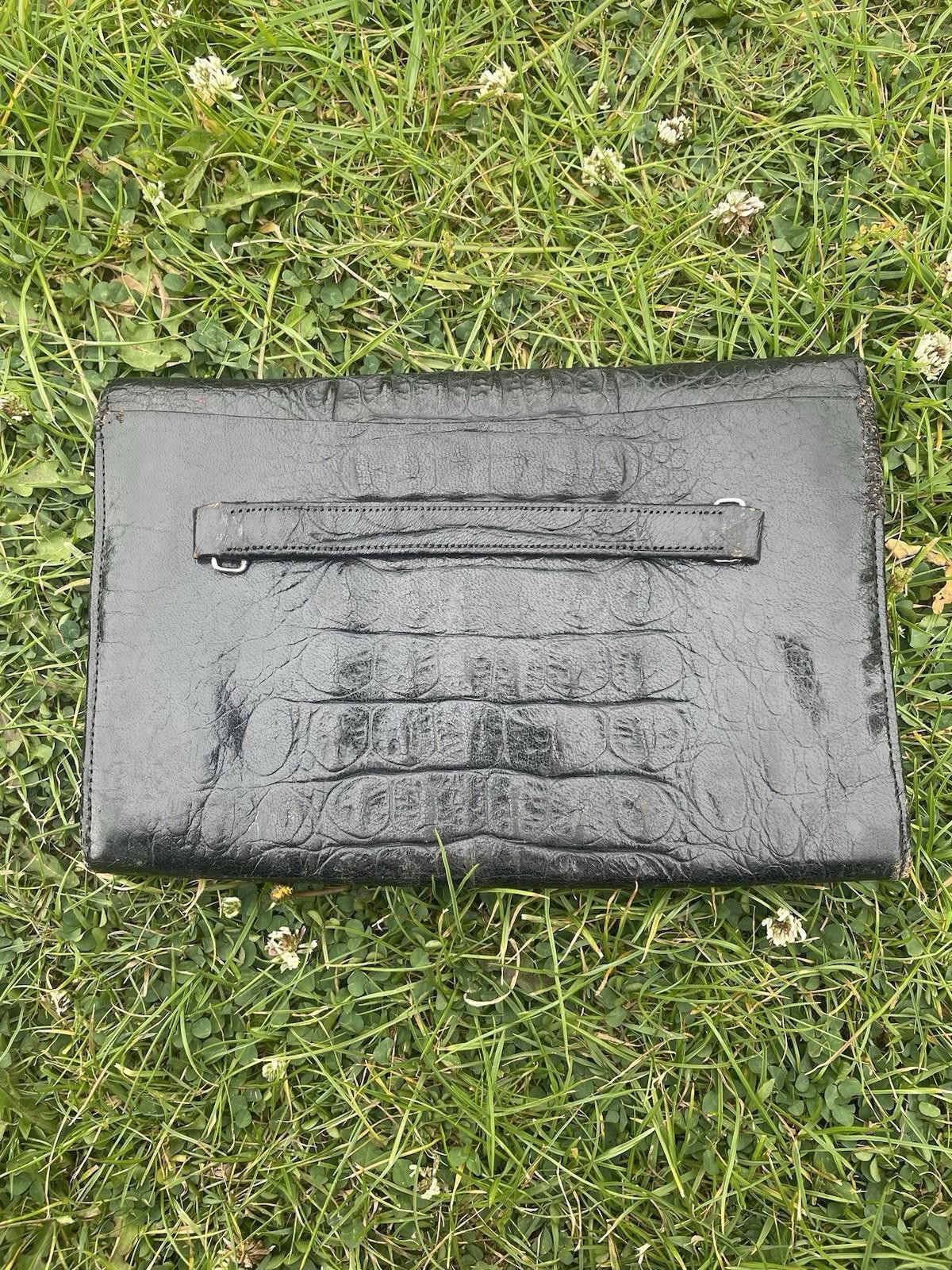 Designer Vintage 1940s Alligator Leather Clutch Bag Size ONE SIZE - 5 Thumbnail