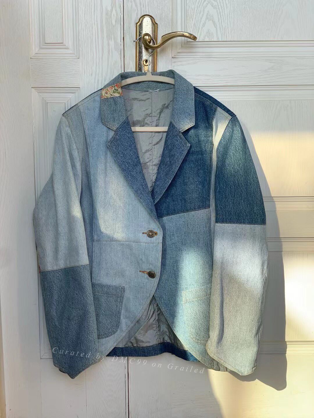 Vintage Vintage Japanese Denim Remark Blazer Size M / US 6-8 / IT 42-44 - 1 Thumbnail
