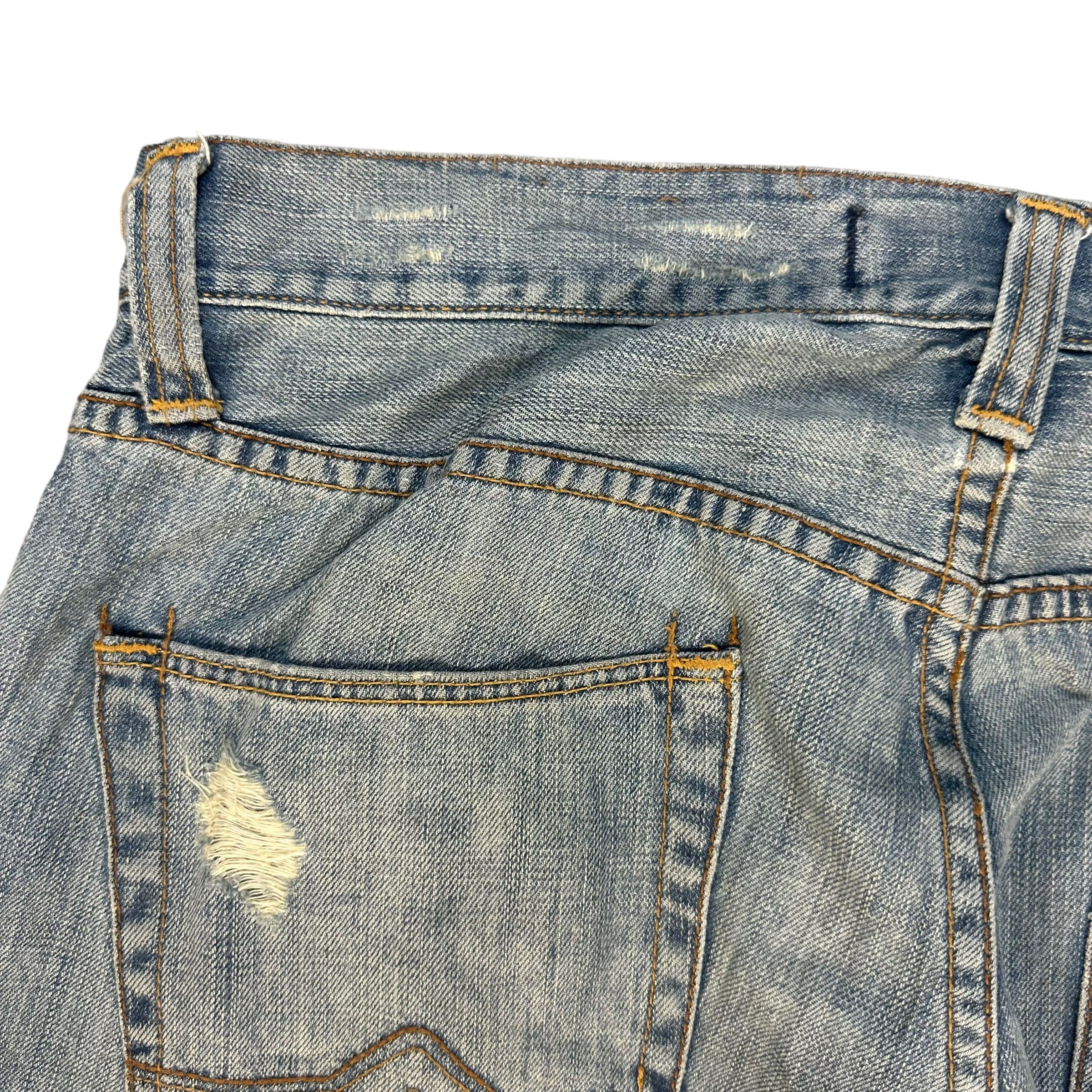 Quiksilver QUIKJEAN STRAIGHT FIT DISTRESS DENIM PANT #8862-032 Size US 34 / EU 50 - 14 Thumbnail