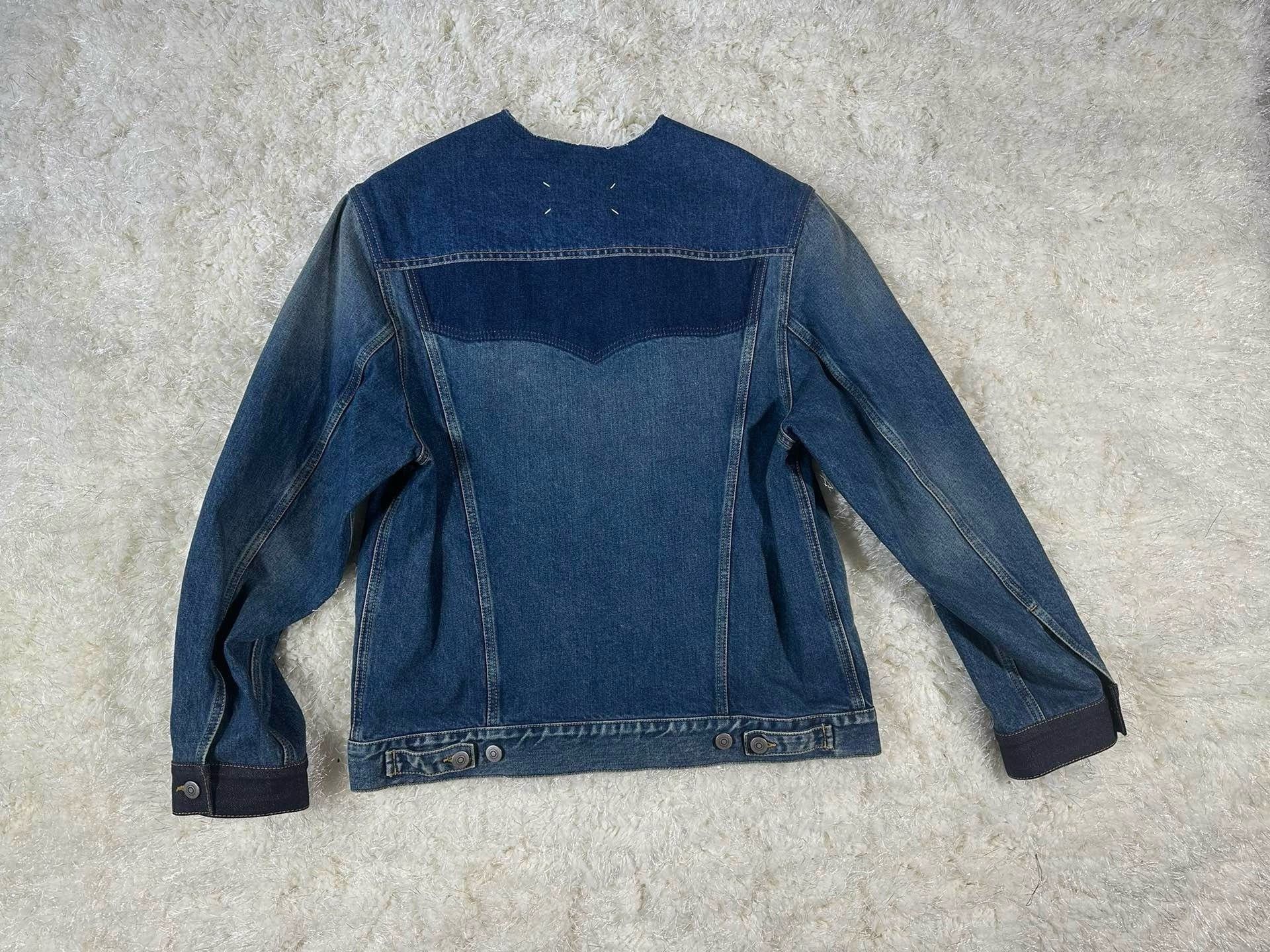 Maison Margiela Maison Margiela Collarless denim jacket 2501-Nextarrow Size US M / EU 48-50 / 2 - 2 Thumbnail
