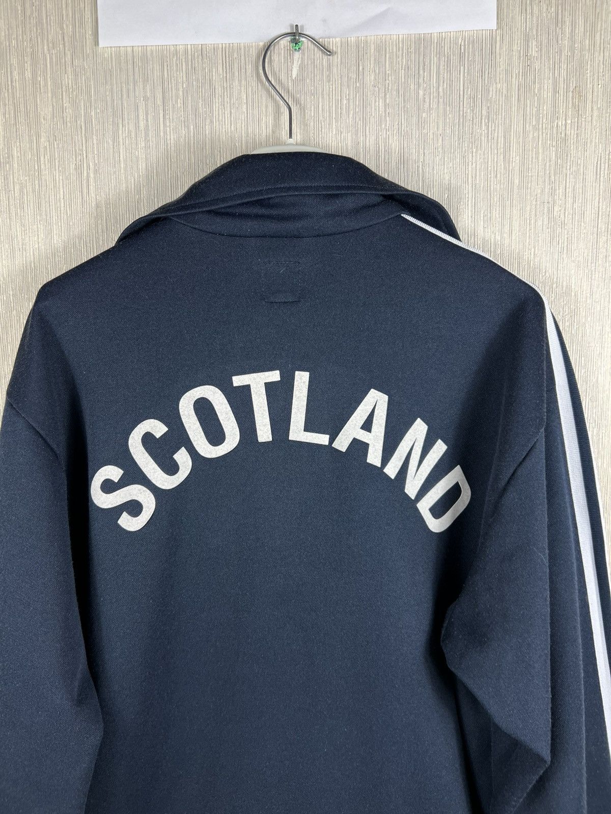 Adidas Vintage Adidas Scotland y2k navy zip track hoodie blokecore Size US L / EU 52-54 / 3 - 21 Thumbnail