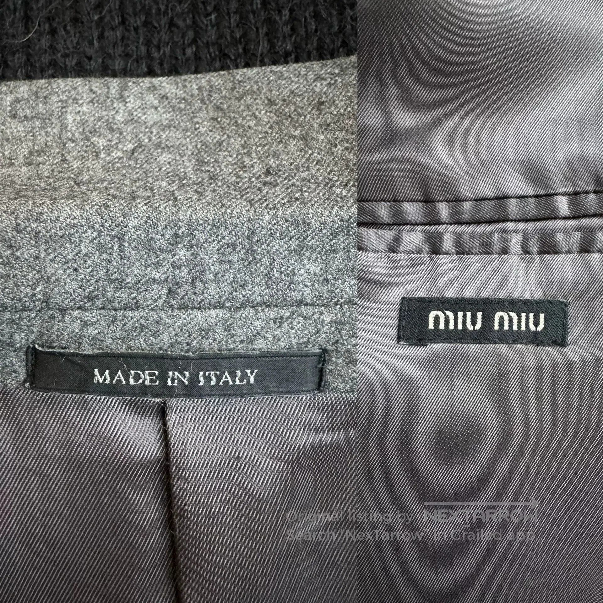 Miu Miu Miu Miu Gray Wool Blazer. Size US M / EU 48-50 / 2 - 5 Thumbnail