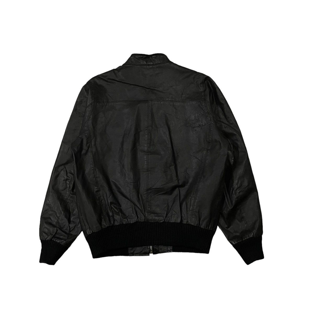 Tricot Comme Des Garcons Bomber Leather Jacket