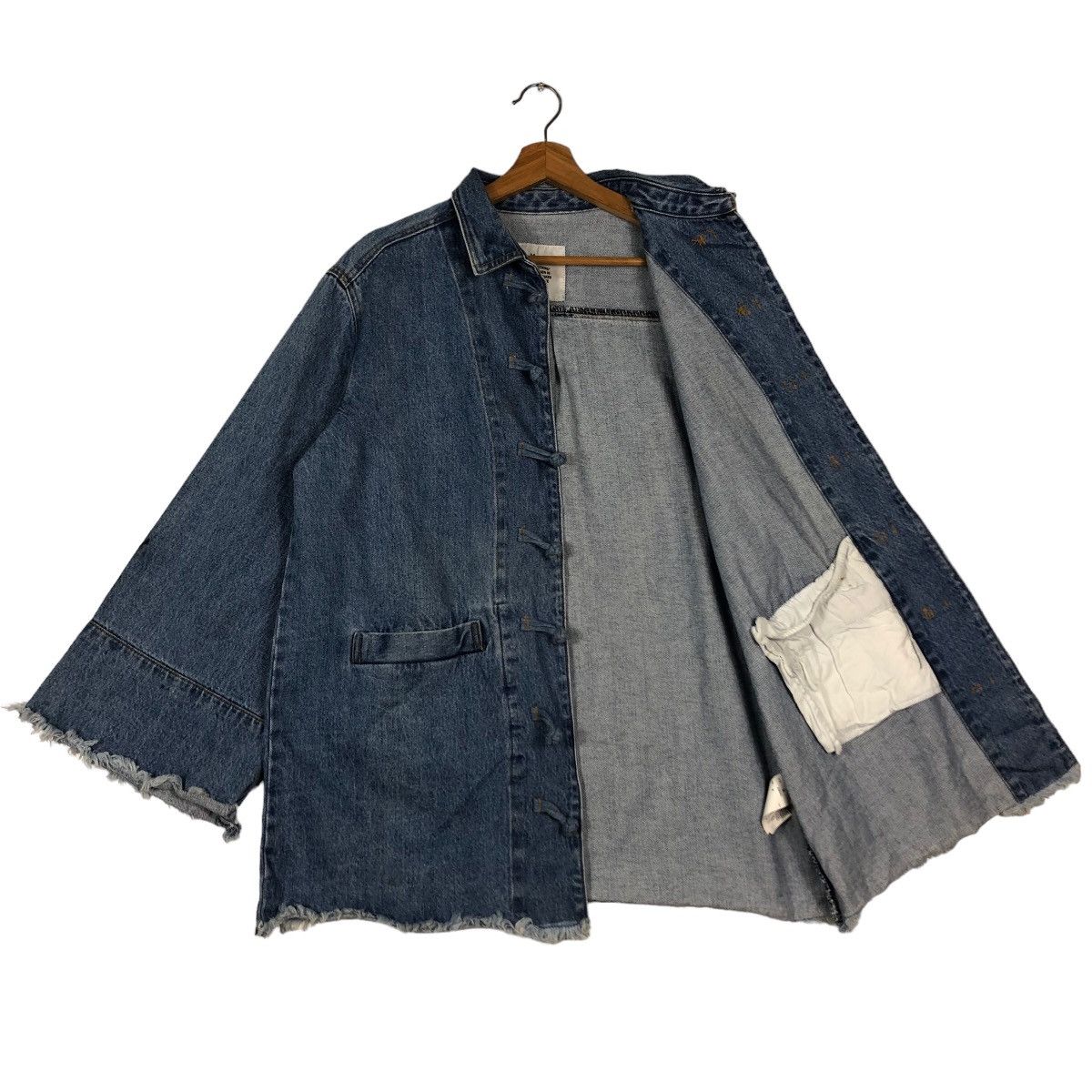 Japanese Brand 🔥Distressed Denim Jacket Jouetie Tokyo Inspire Issey Miyake Size US M / EU 48-50 / 2 - 8 Thumbnail