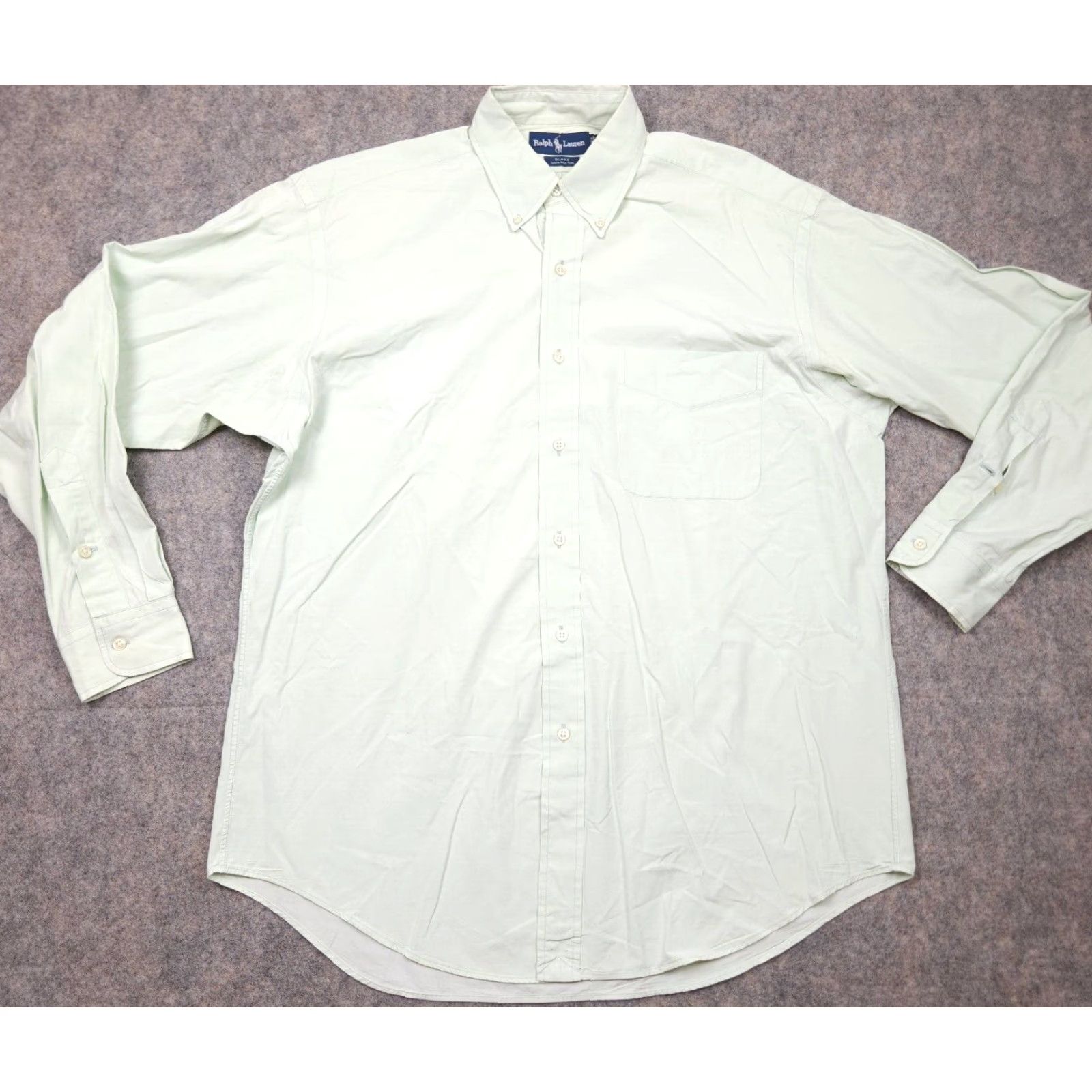 Ralph Lauren Ralph Lauren Blake Shirt Mens M Green 100% Cotton Long Sleeve Button Down Shirt Size US M / EU 48-50 / 2 - 2 Thumbnail
