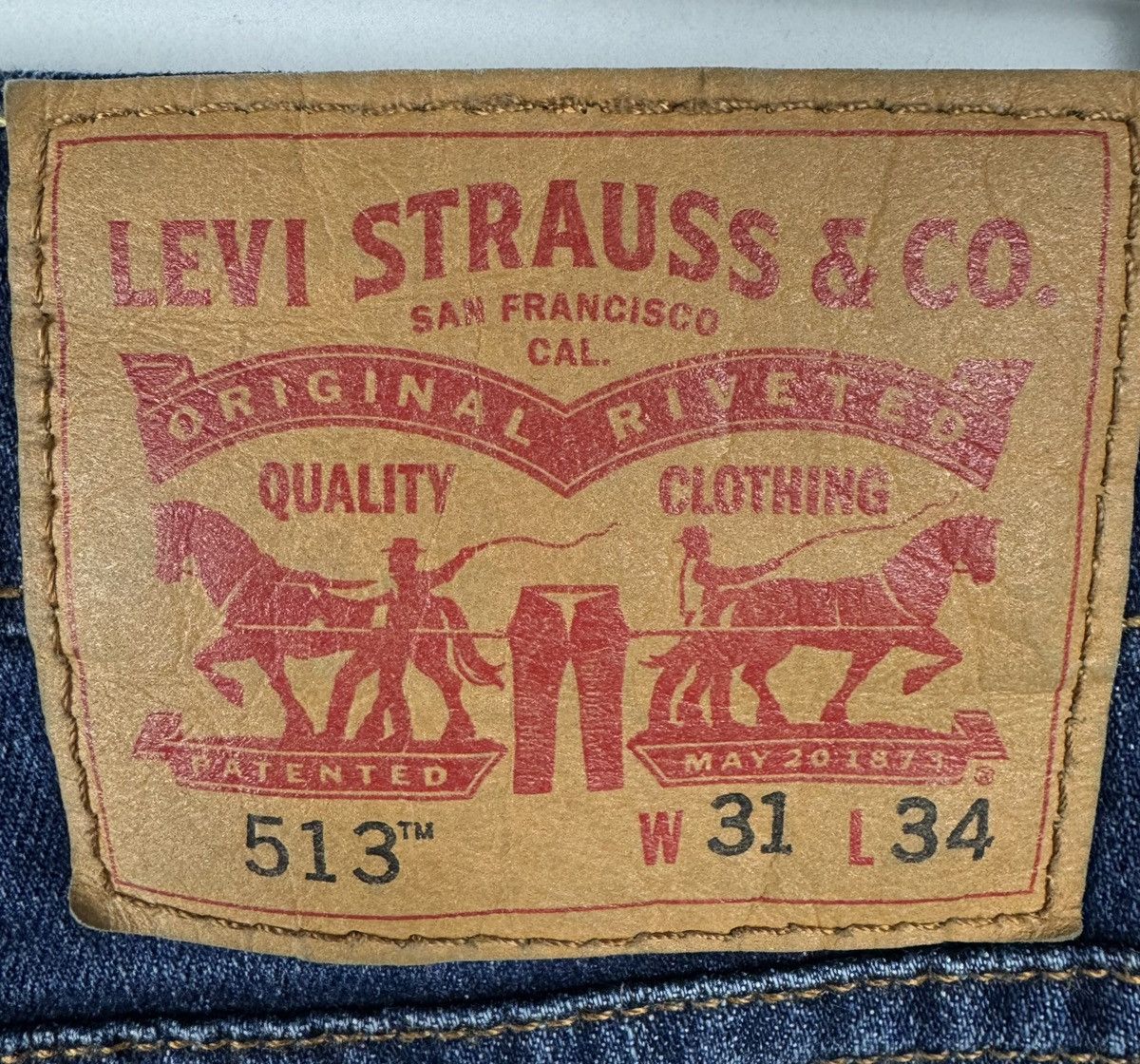 Levi's Sick Levi’s 513 31x34 Slim Fit Denim Jeans Size US 31 - 8 Thumbnail