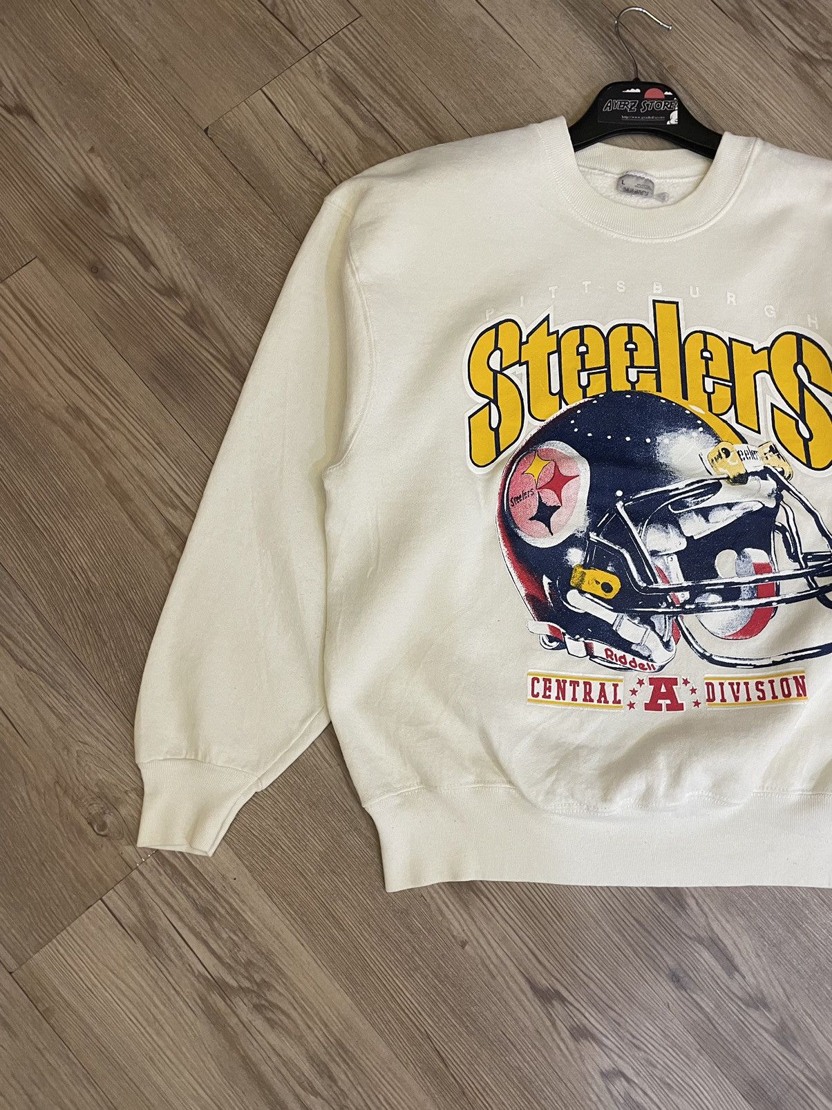 Vintage Pittsburgh Steelers Central A Division Pullover Sweatshirt Size US L / EU 52-54 / 3 - 3 Thumbnail