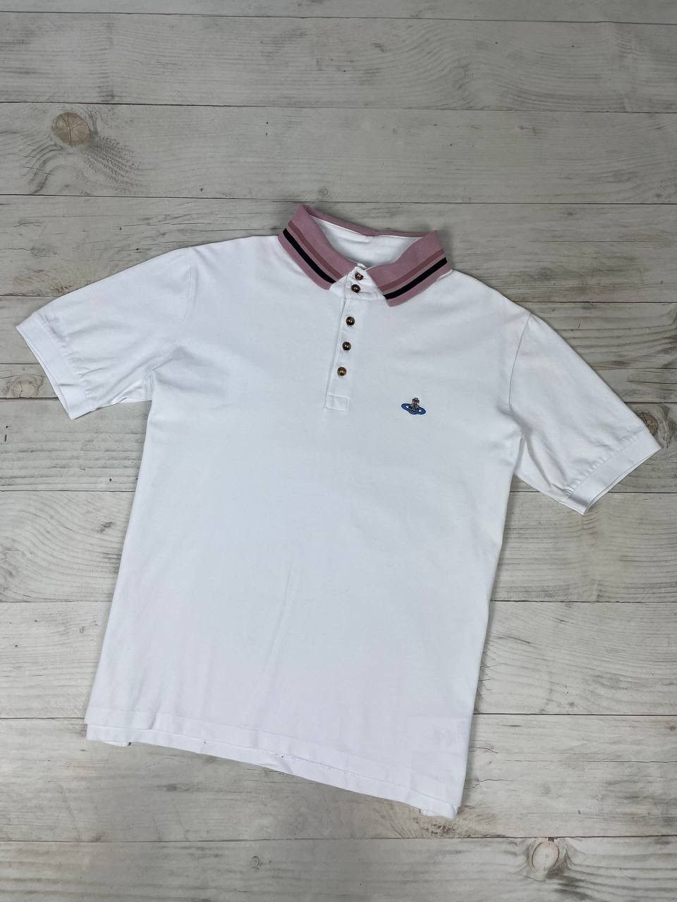 Vivienne Westwood Vivienne Westwood Polo Shirt Logo Orb Size US XL / EU 56 / 4 - 1 Thumbnail