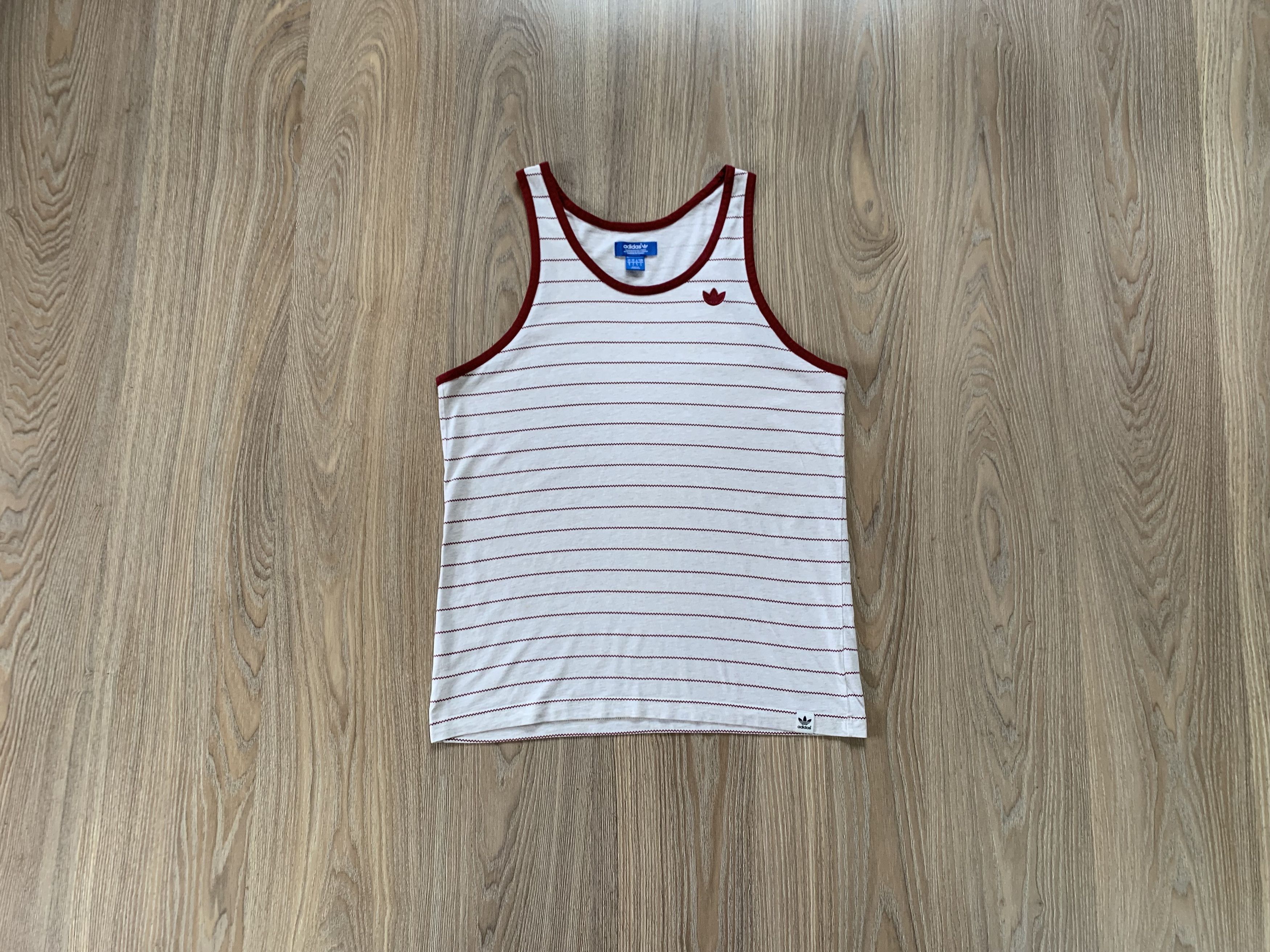 Adidas Adidas Originals Cotton Stripe Sleeveless T-Shirt Size US S / EU 44-46 / 1 - 2 Thumbnail