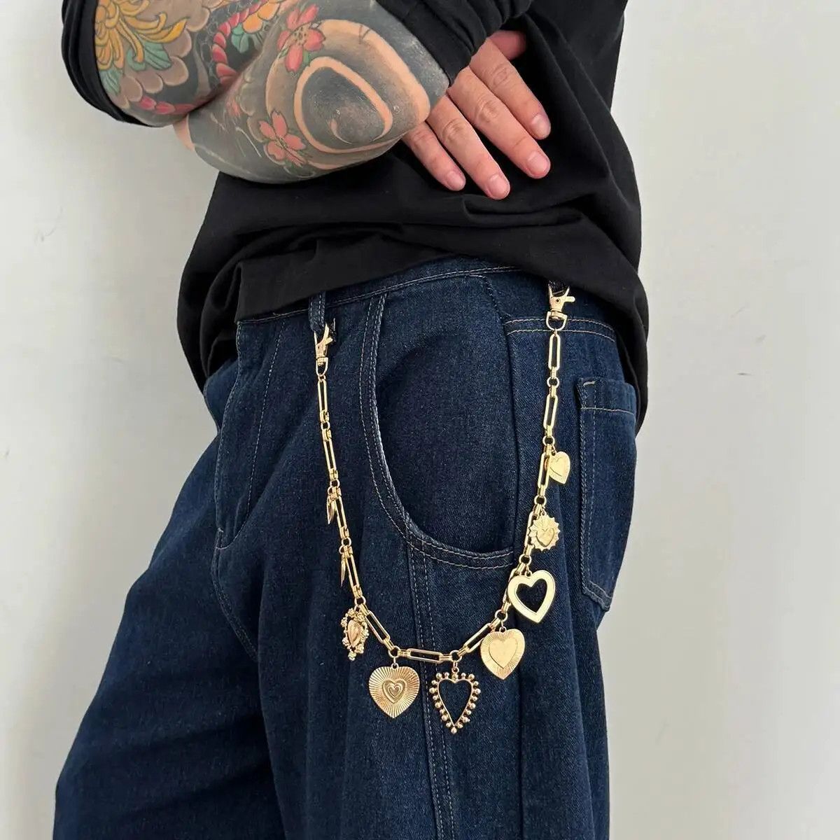 Jewelry Love Heart Keychain Waist Belts Chain Pant Size ONE SIZE - 1 Preview