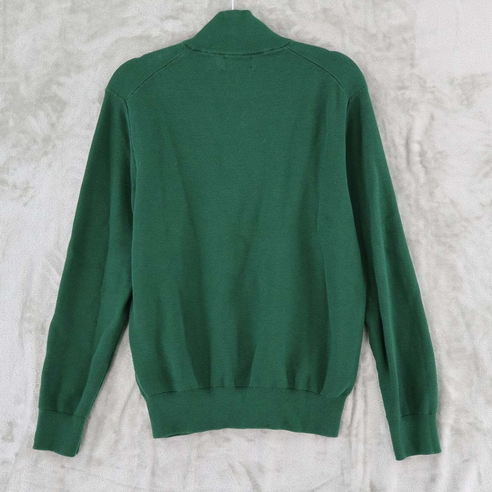 Polo Ralph Lauren Polo Ralph Lauren Mesh-Knit Cotton Quarter-Zip Sweater Men L Size US L / EU 52-54 / 3 - 4 Thumbnail