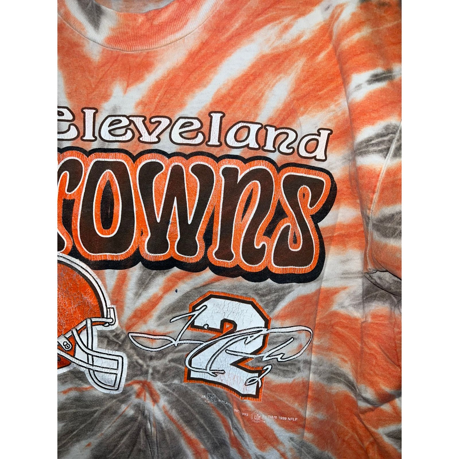 Vintage Vintage Cleveland Browns Shirt Tim Couch Tie Dye NFL Tee 90s Size US L / EU 52-54 / 3 - 3 Thumbnail