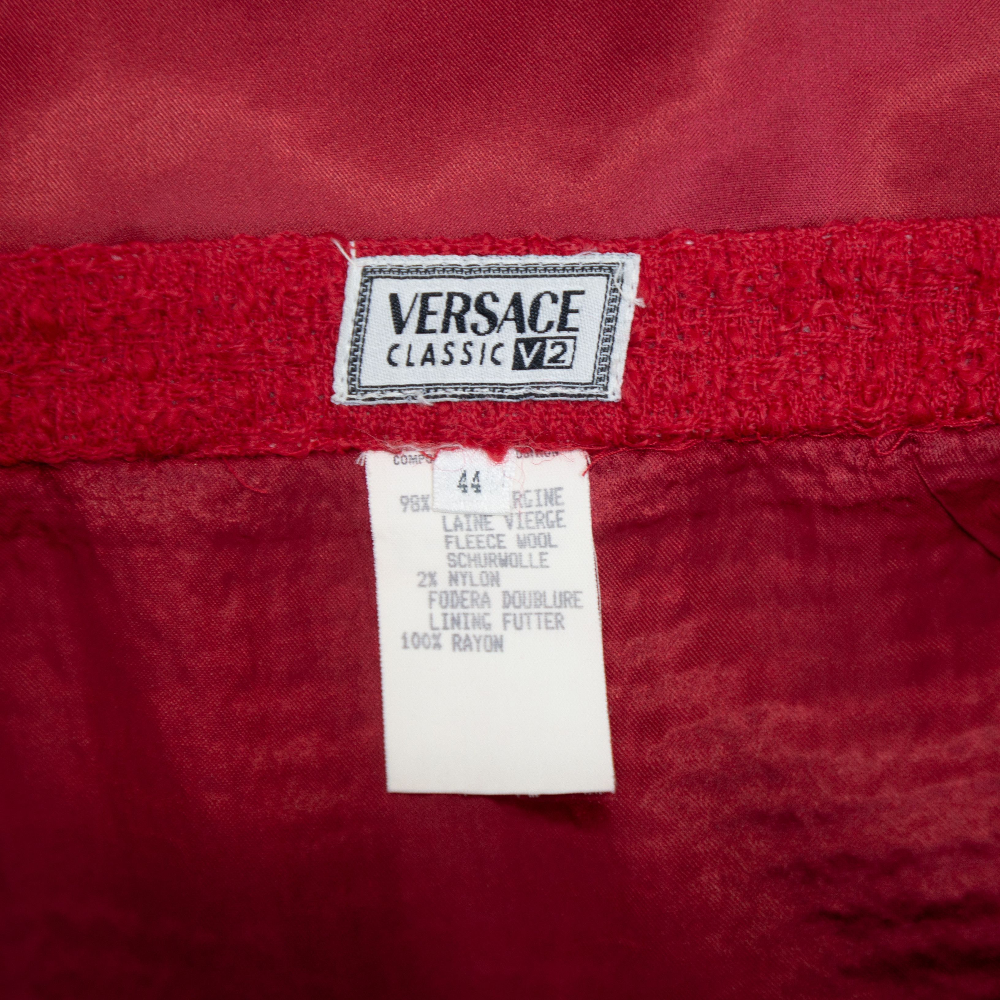Versace VERSACE Classic V2 Skirt Jacket Suit Wool Vintage 80s 90s Size M / US 6-8 / IT 42-44 - 10 Thumbnail