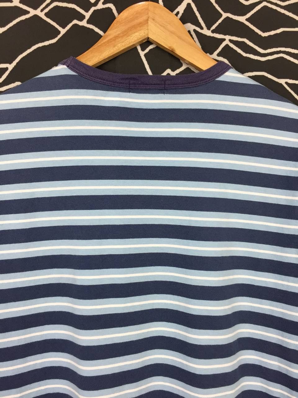 Polo Ralph Lauren × Vintage Vtg Polo Ralph Lauren Small Logo Striped Pocket Tee Size US M / EU 48-50 / 2 - 5 Thumbnail