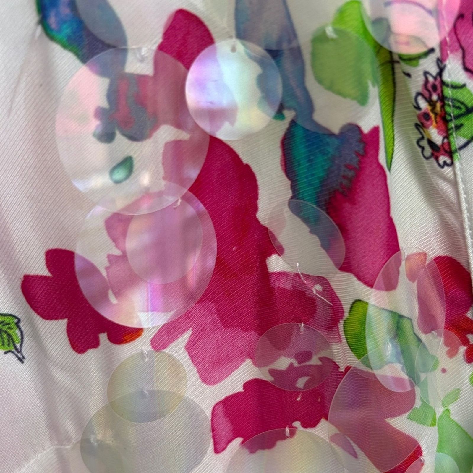 Ermanno Scervino NWT Ermanno Scervino Pink and Green Floral Dress Women's XS Size XS / US 0-2 / IT 36-38 - 4 Thumbnail