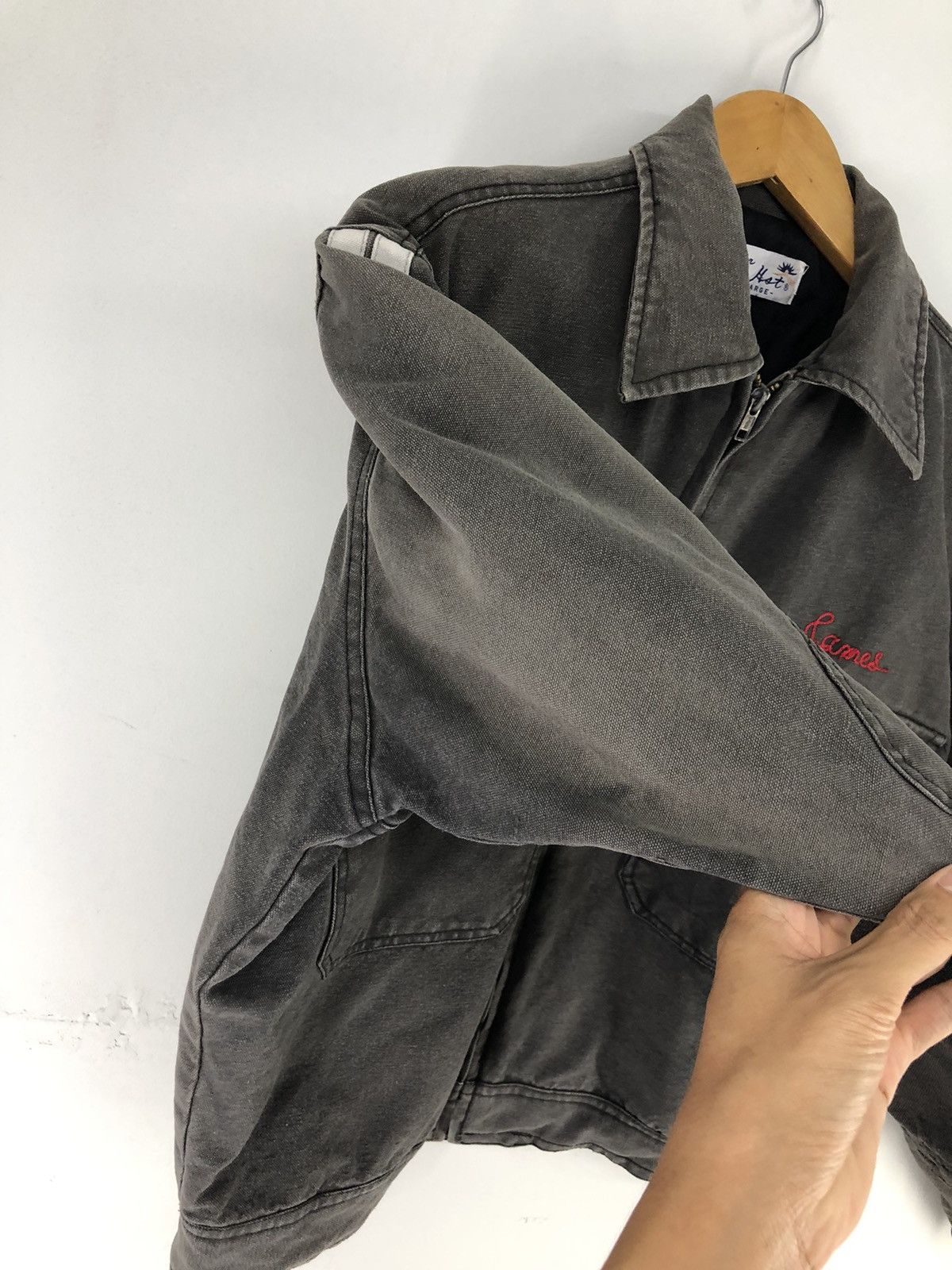 Japanese Brand Vintage Japanese Brand Tailor Hot Duck Canvas Faded Jacket Size US L / EU 52-54 / 3 - 14 Thumbnail