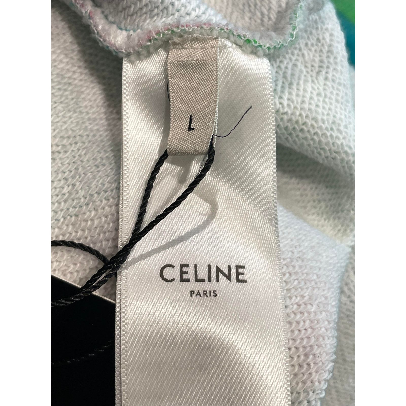 Celine Celine Tropical Hoodie Blue Size L / US 10 / IT 46 - 4 Thumbnail