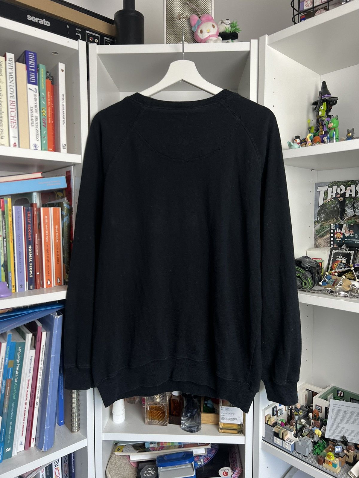 Burberry × Designer × Vintage Vintage 90s Burberrys big logo black sweatshirt L old money Size US L / EU 52-54 / 3 - 3 Thumbnail