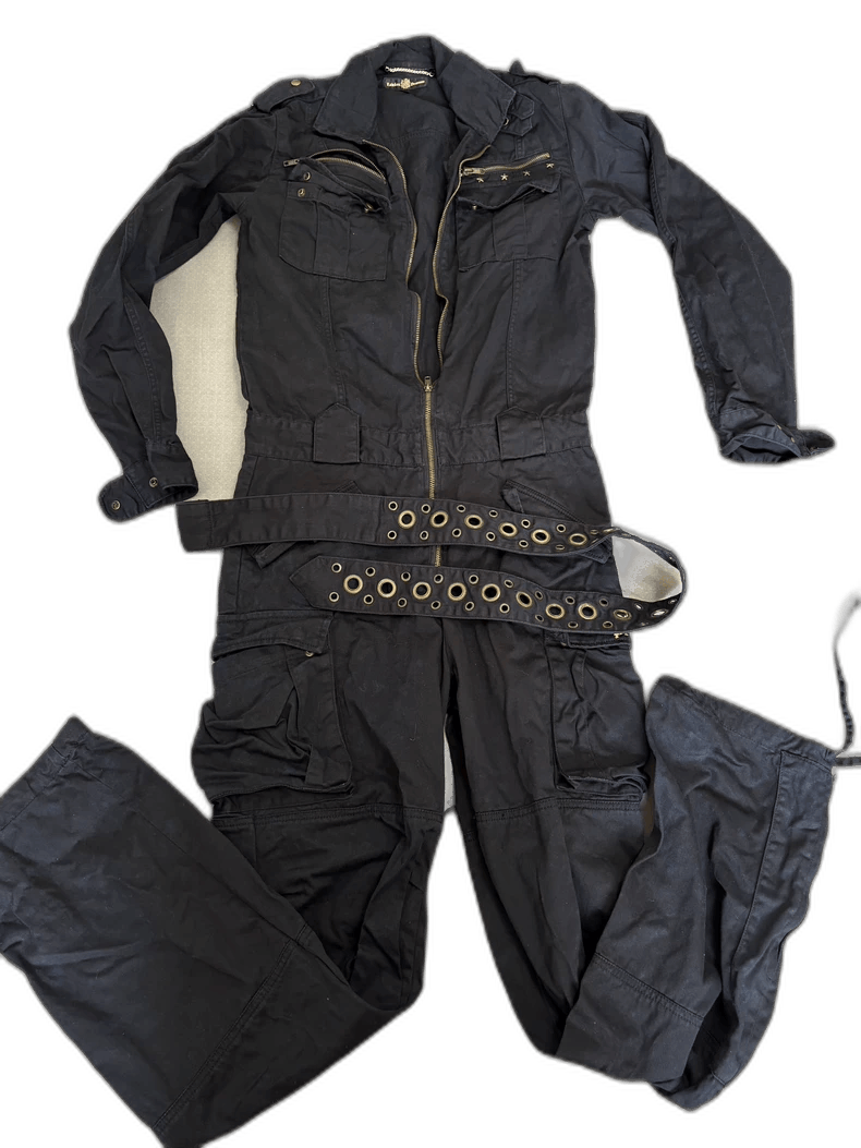 Yohji Yamamoto Vintage Black Work Jumpsuit with Pockets Size US 34 / EU 50 - 1 Thumbnail