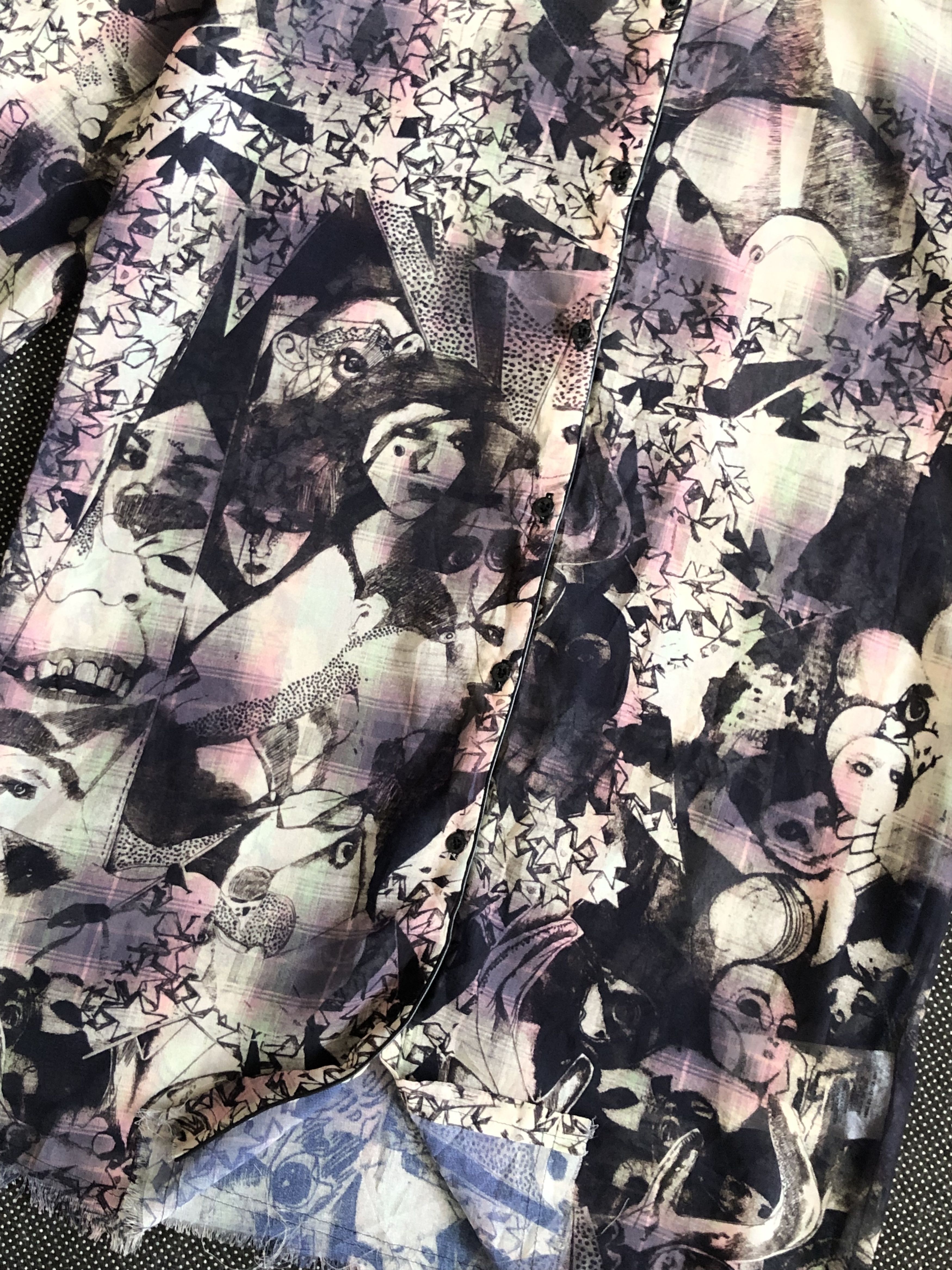 Diesel RARE🔥DIESEL SHEEPSKIN PIPELINE PAPERTHIN HORROR JUNJI ITO Size M / US 6-8 / IT 42-44 - 4 Thumbnail