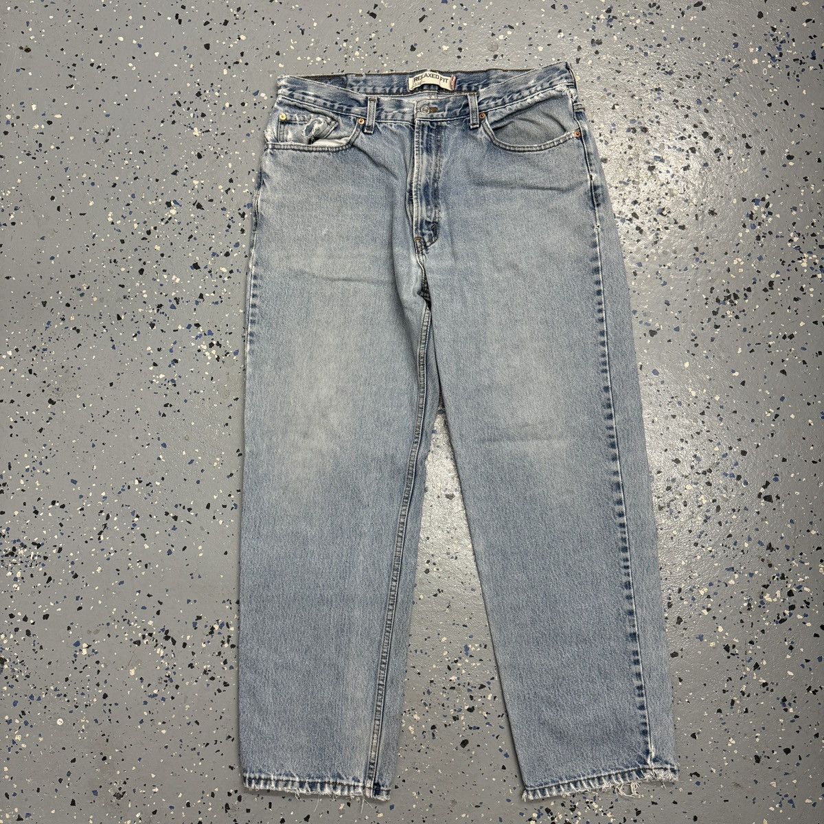 Levi's × Vintage VTG Y2K Levis 550 Jeans Denim Relax Fit Baggy Light Wash Size US 36 / EU 52 - 2 Thumbnail