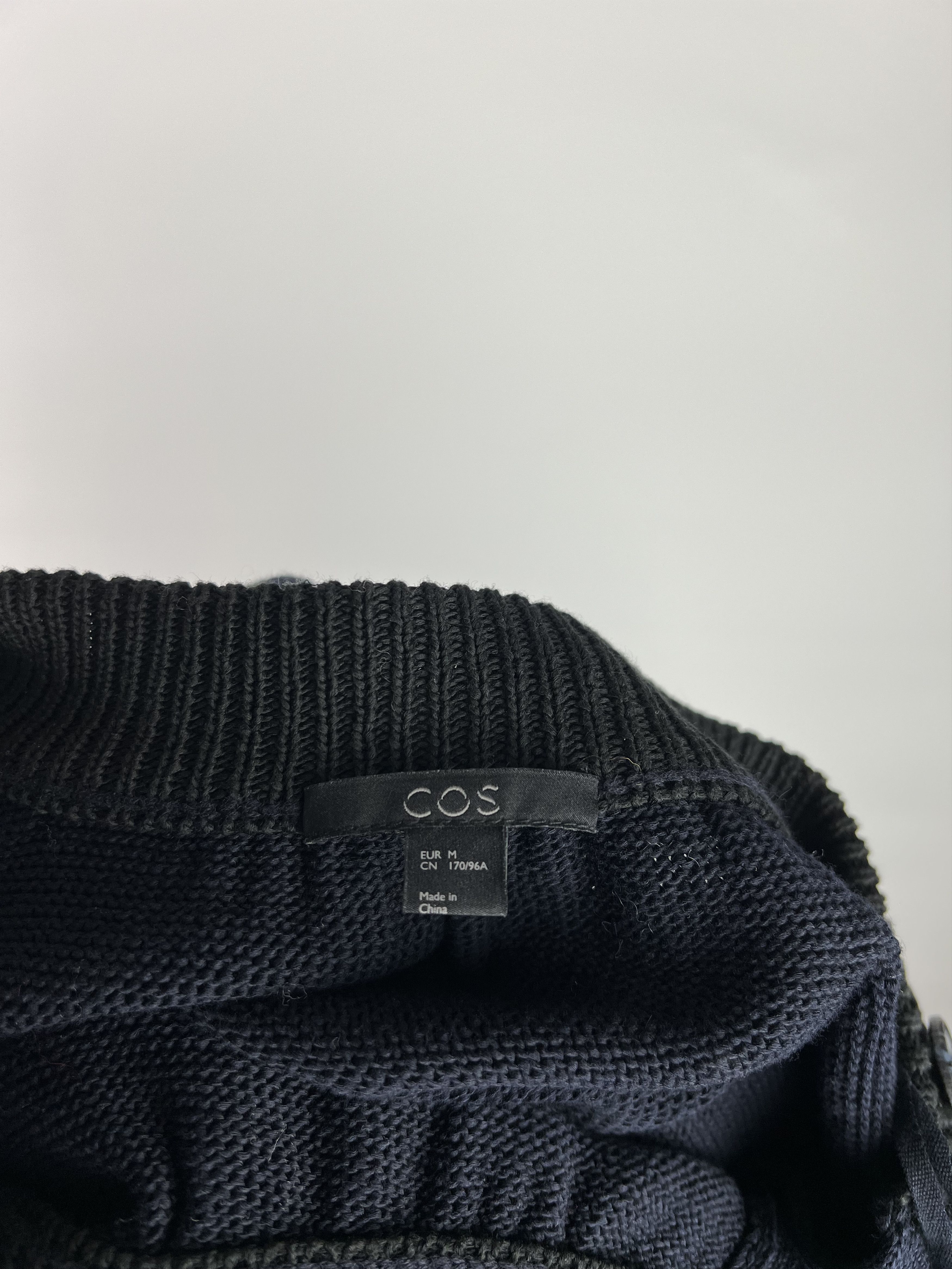 Cos COS Women's Navy Blue Gray Button Sweater Size M Size M / US 6-8 / IT 42-44 - 6 Thumbnail