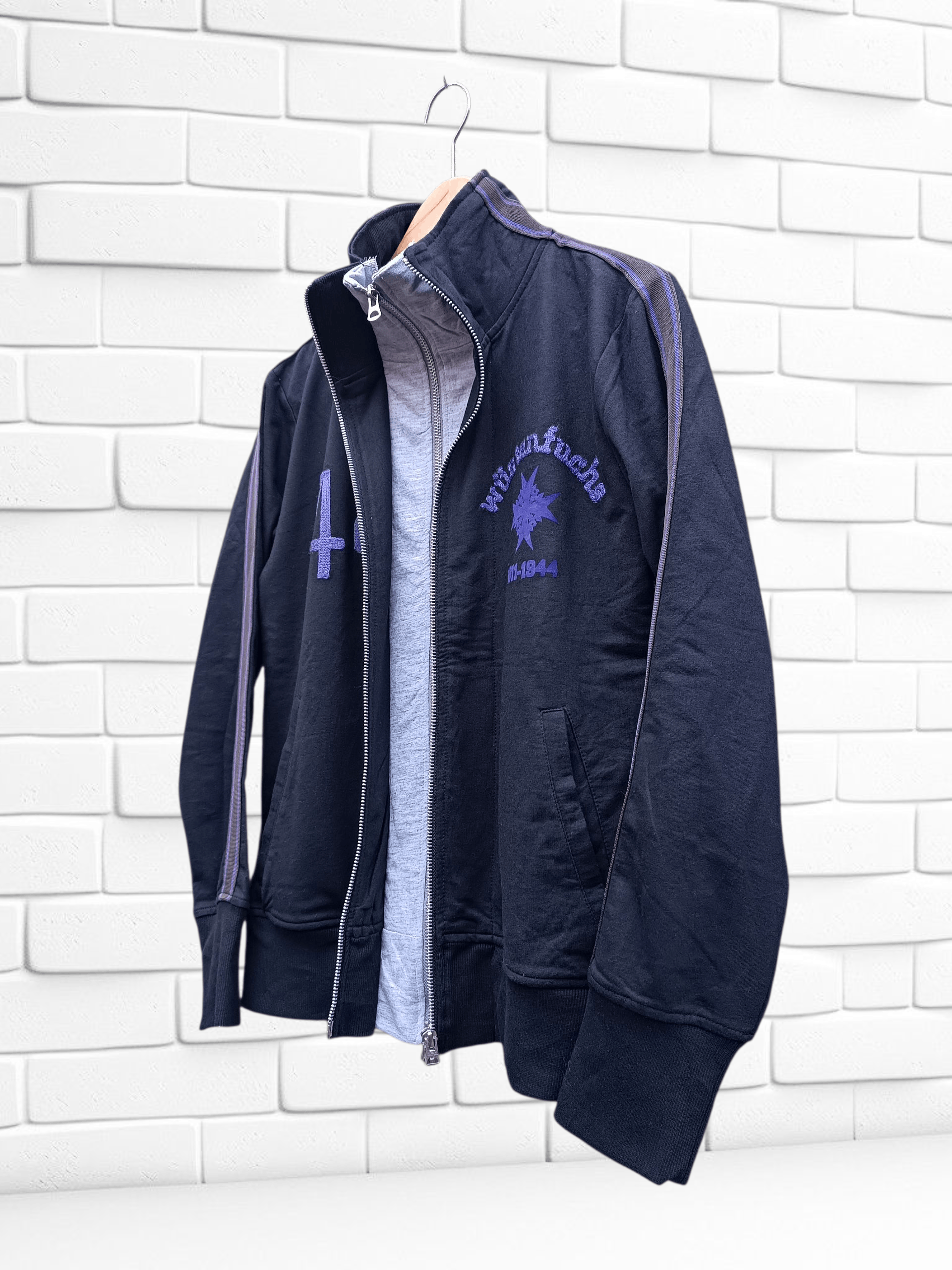 PPFM PPFM Double Layer Track Top Sweater Jacket Size US M / EU 48-50 / 2 - 2 Thumbnail