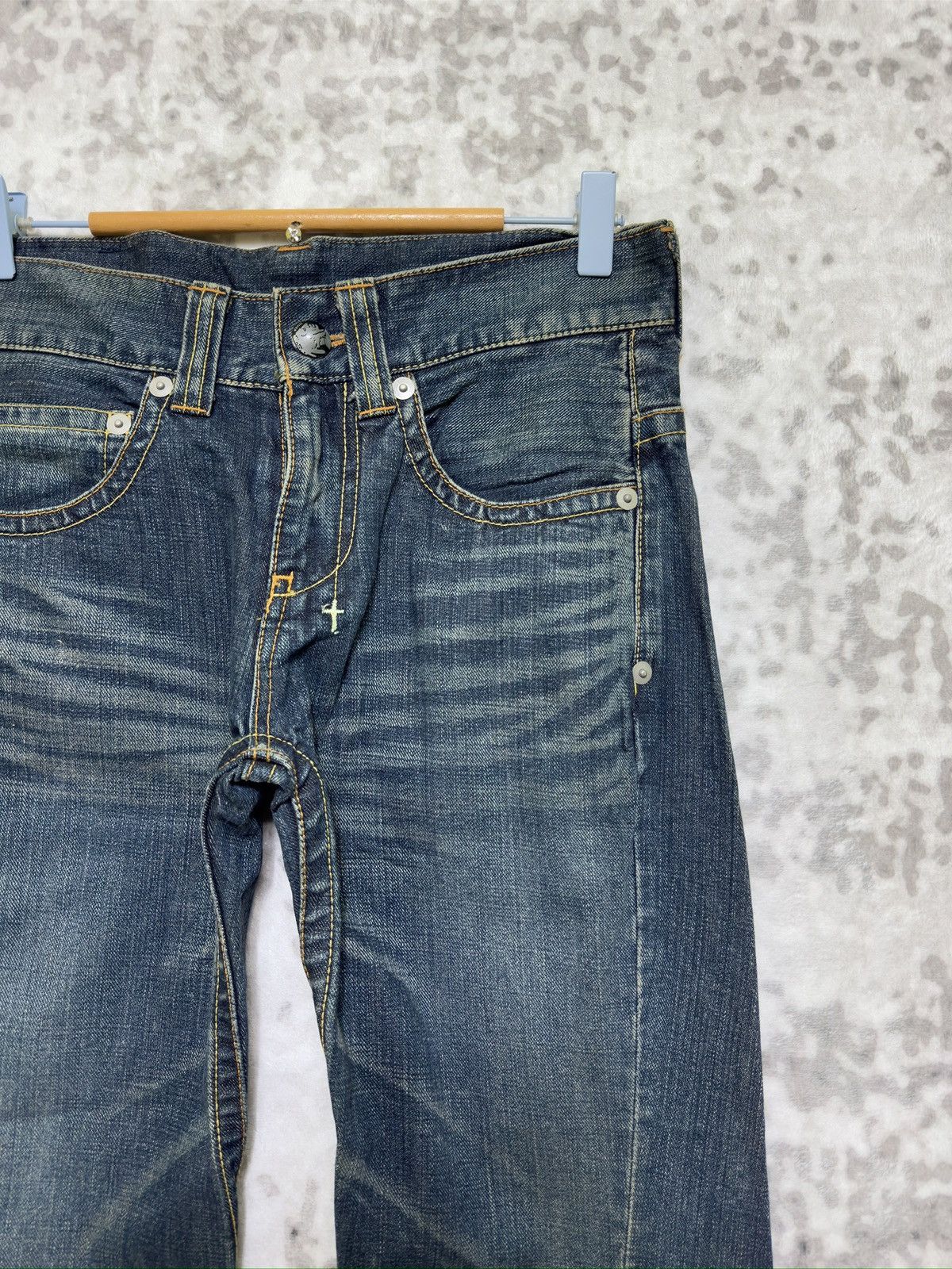 O'Neill Y2K O’Neill Flared Spiral Leg Jeans Embroidered Cross Denim Size US 30 / EU 46 - 7 Thumbnail