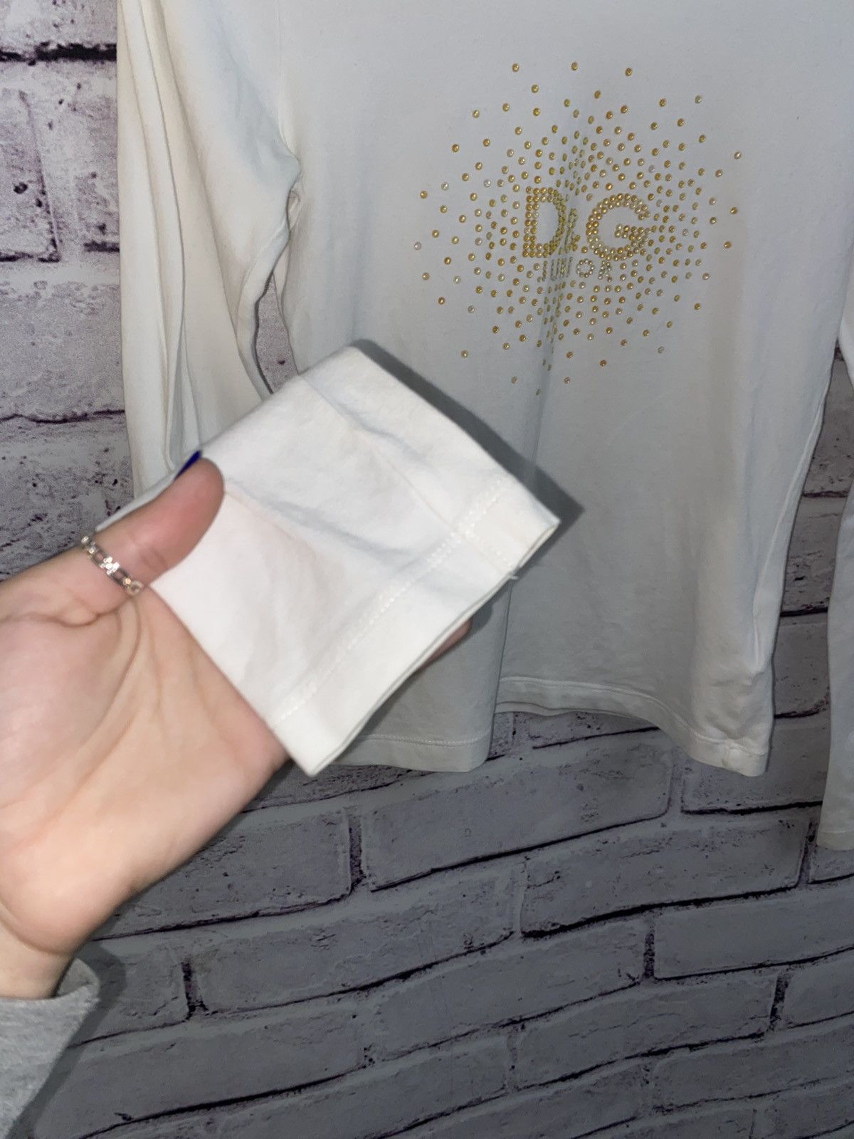 Dolce & Gabbana Women's Vintage Long Sleeve 1 Dolce&Gabbana Junior Tee Size XXS / US 00 / IT 34 - 3 Thumbnail